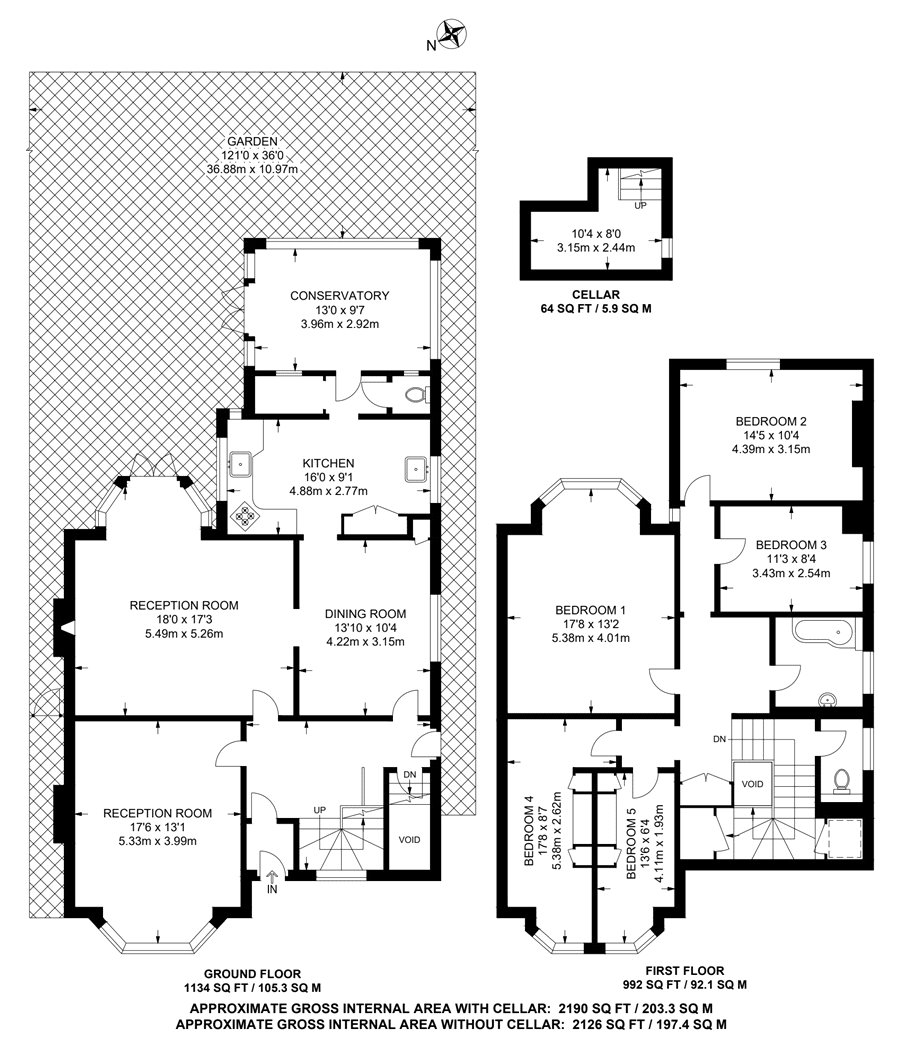 76, Underhill Road, East Dulwich floorplan
