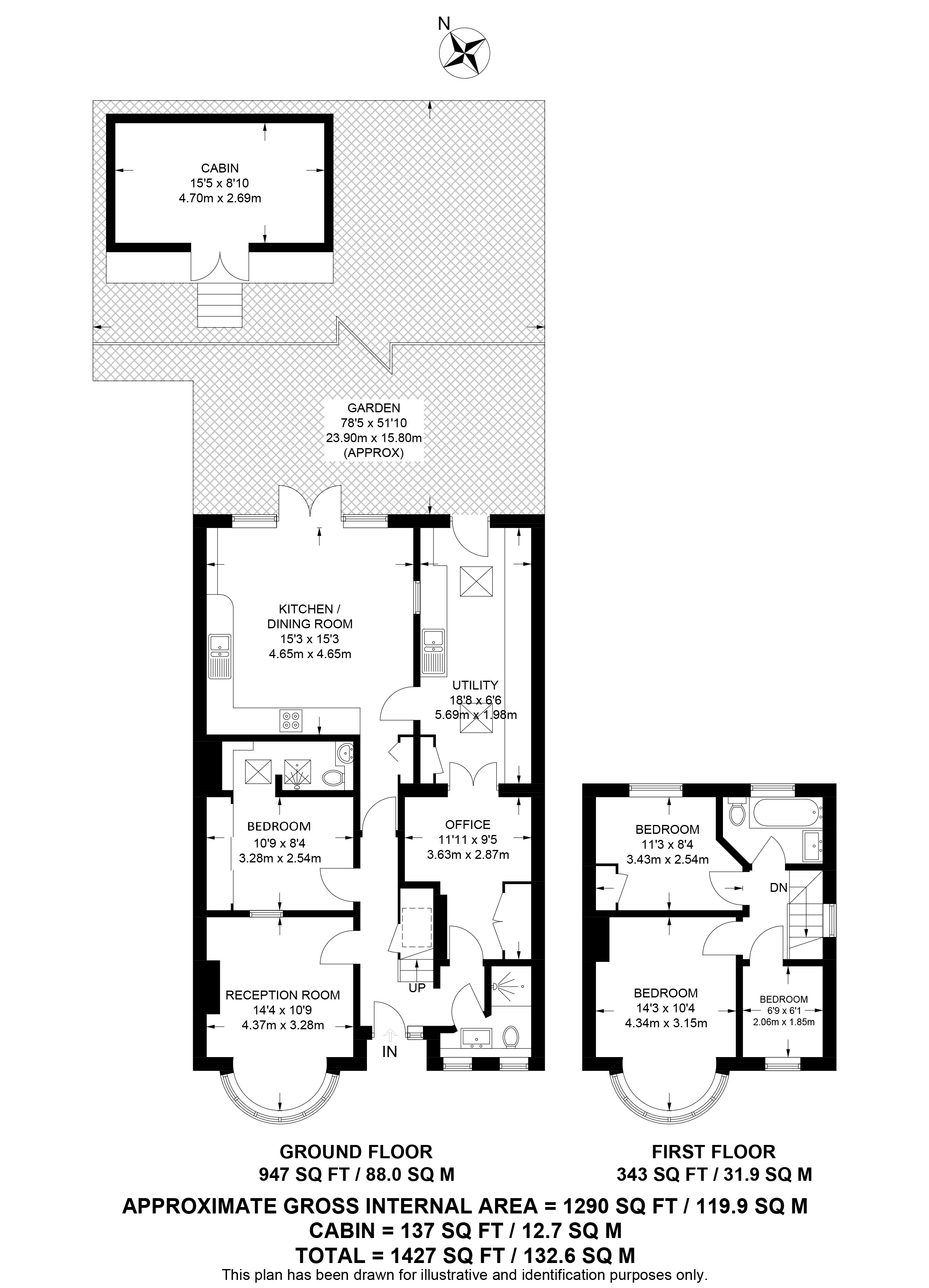 49, Windermere Road, Reading floorplan