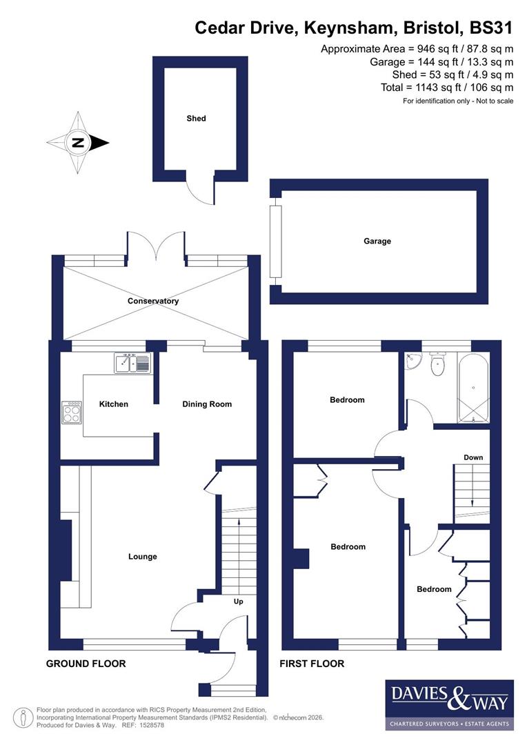53, Cedar Drive, Bristol floorplan