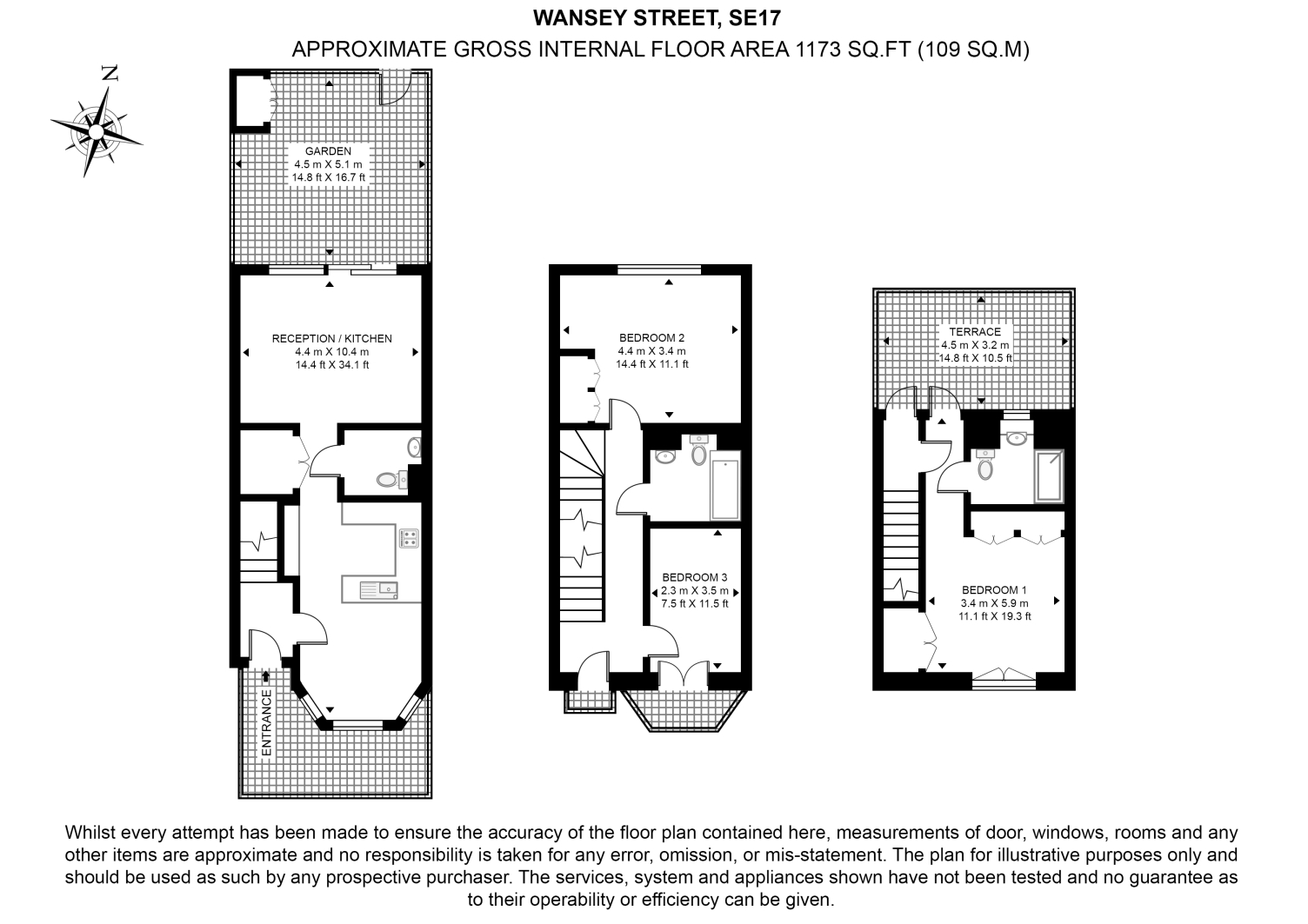 Wansey Street, London floorplan