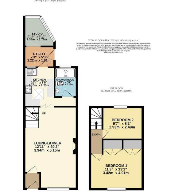 121, Milton Street, Brixham floorplan
