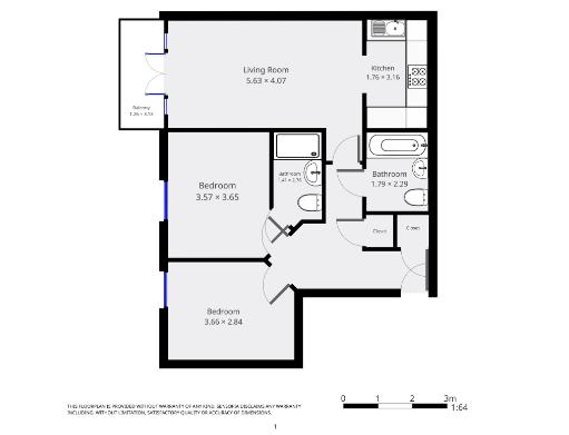Flat 40 Hardwick House, Masons Hill, Bromley floorplan