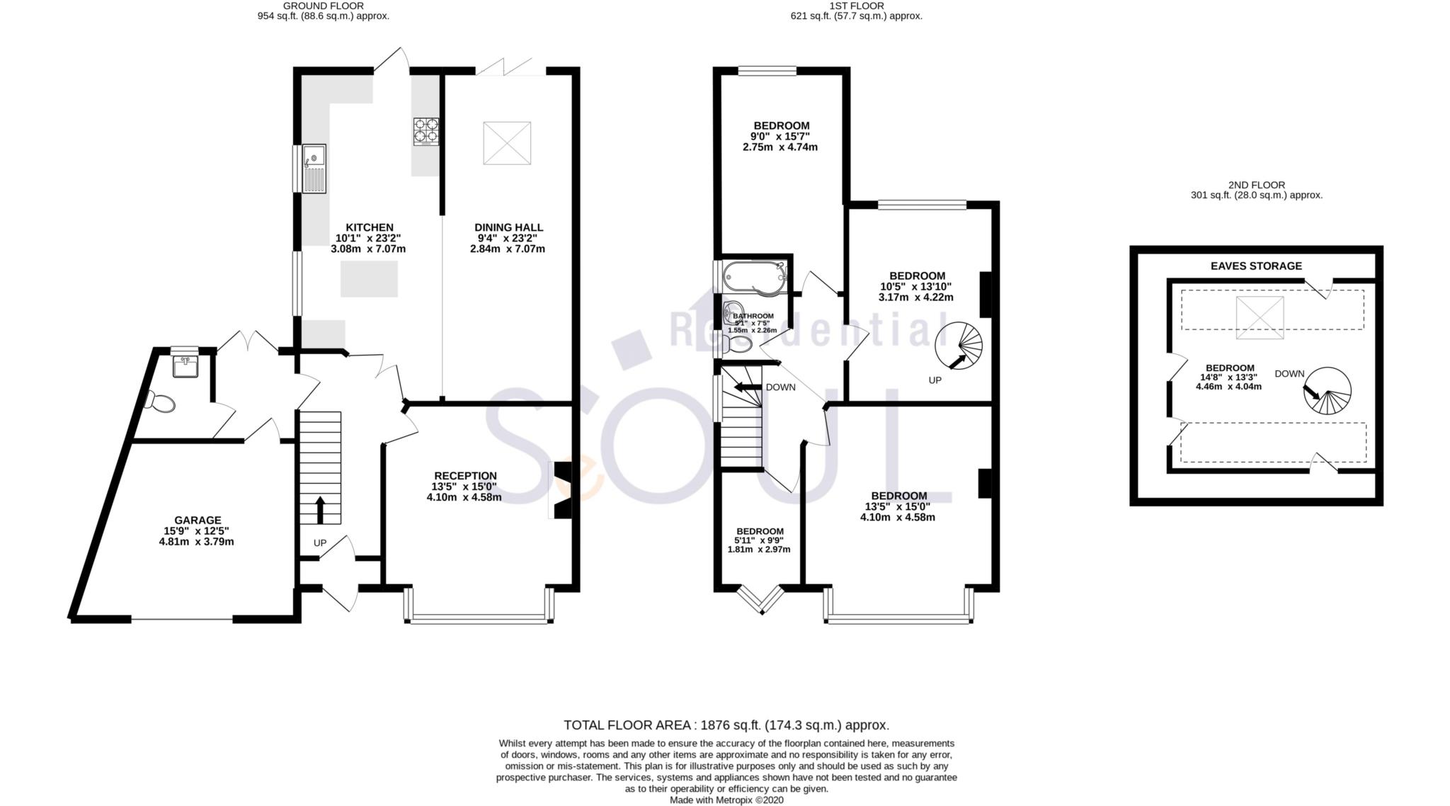 7, Lynwood Drive, Worcester Park floorplan