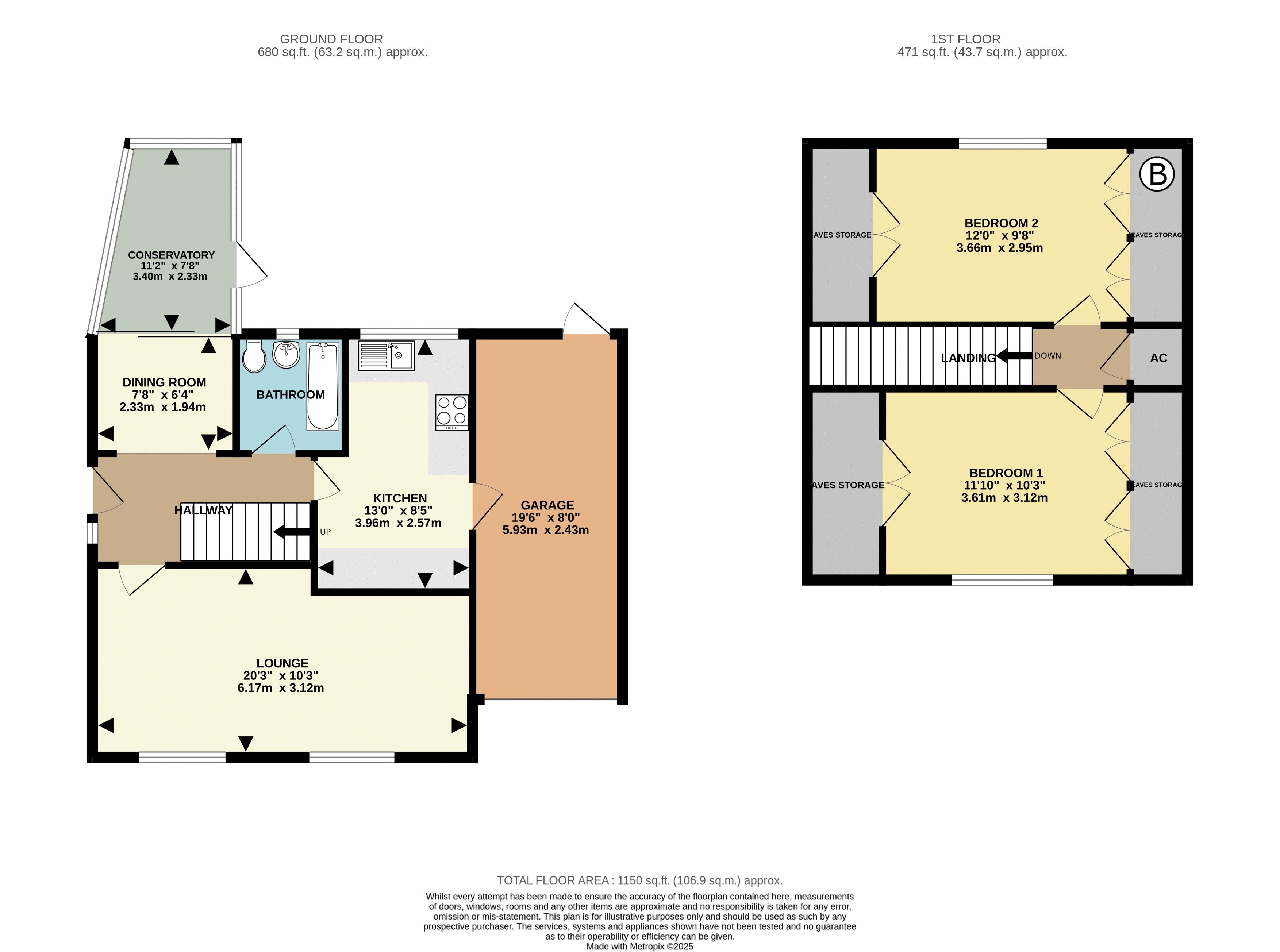 1 Acacia Avenue, Brant Road, Lincoln floorplan