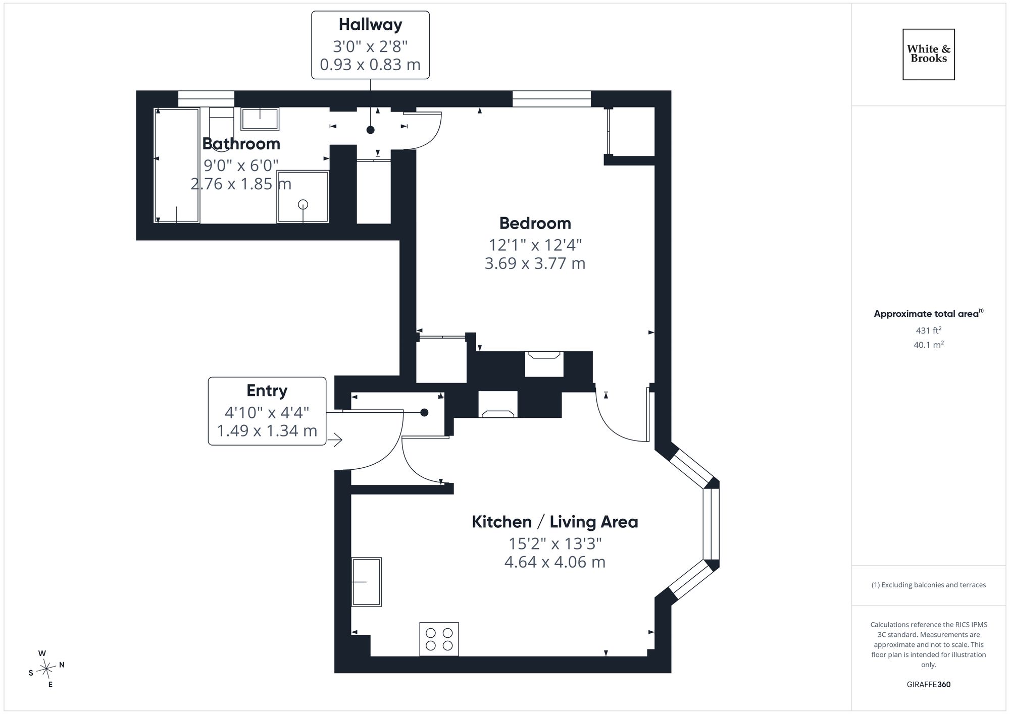 Flat 4, 56 Richmond Avenue, Bognor Regis floorplan