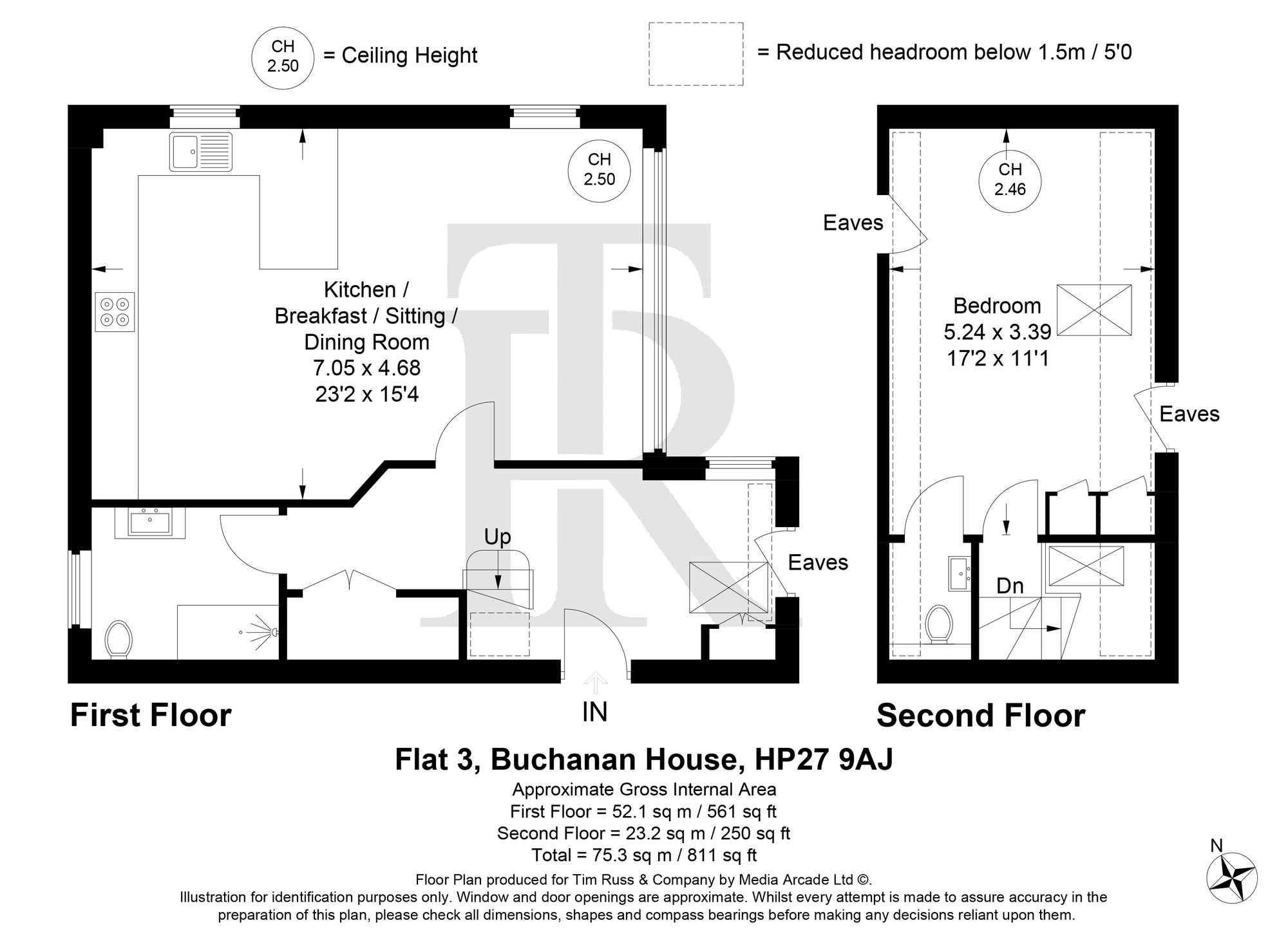 Flat 3 Buchanan House Malthouse Square, Princes Risborough, Princes Risborough floorplan