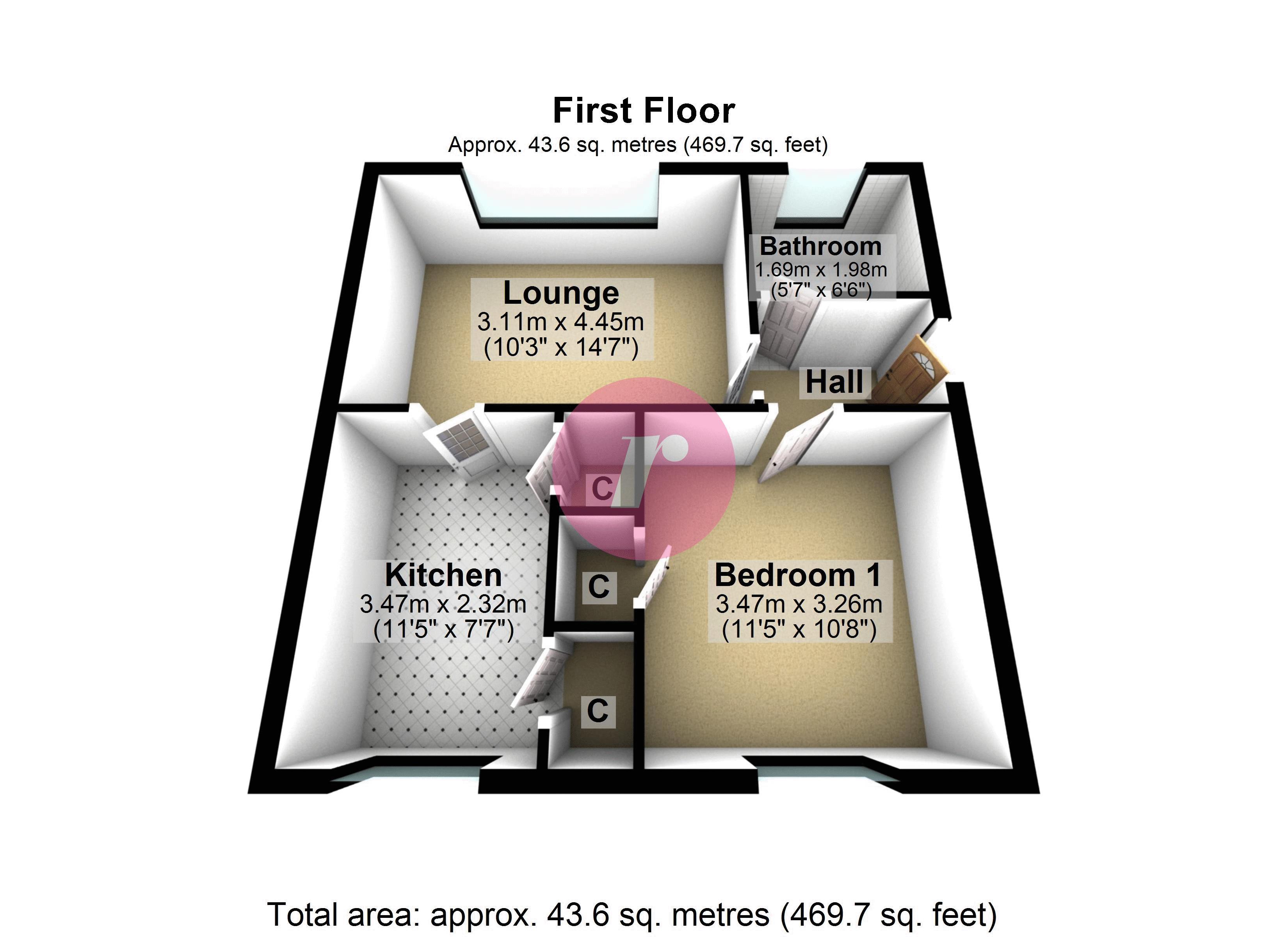 148, Meadow View, Rochdale floorplan