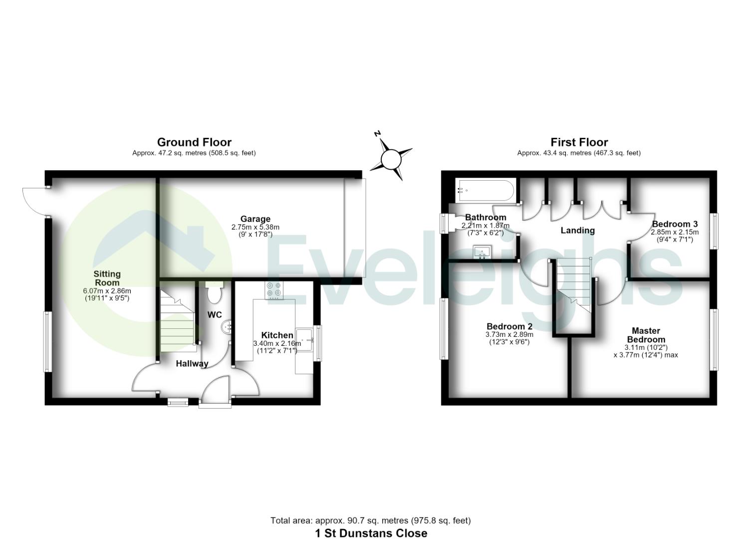 St. Dunstans Close, Bristol floorplan