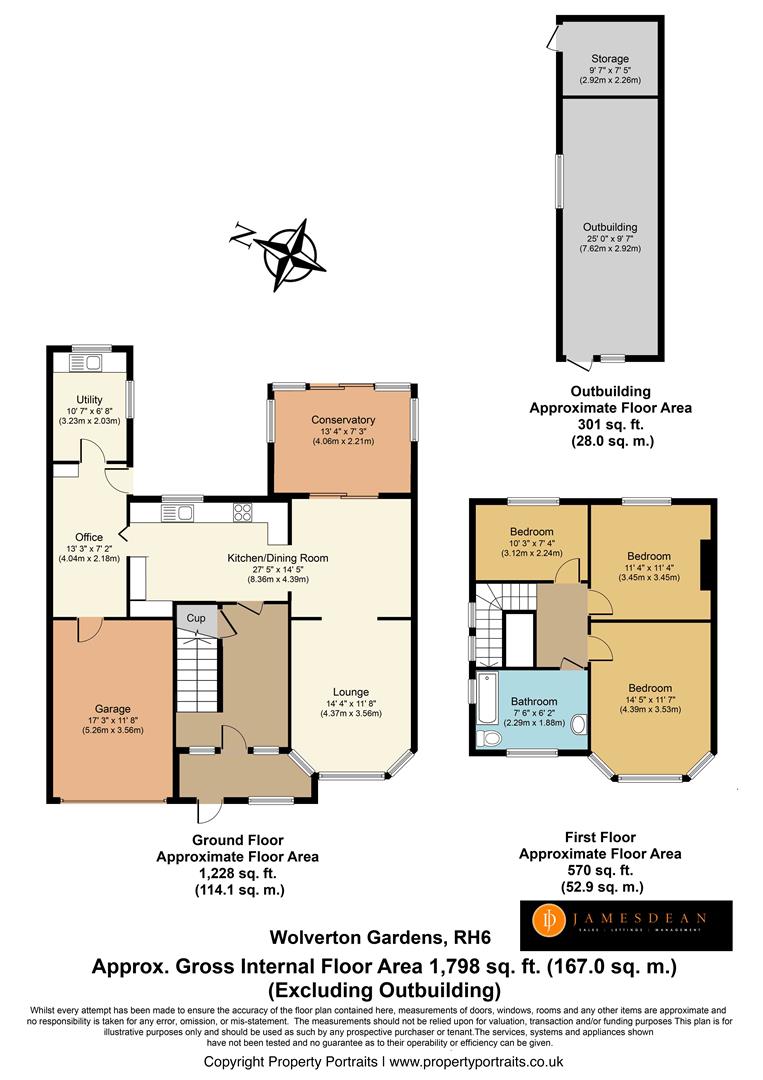Wolverton Gardens, Horley RH6, 3 bedroom semidetached house for sale
