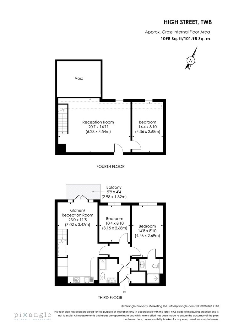 3 Bedrooms Flat for sale in Dorey House, High Street, Brentford TW8