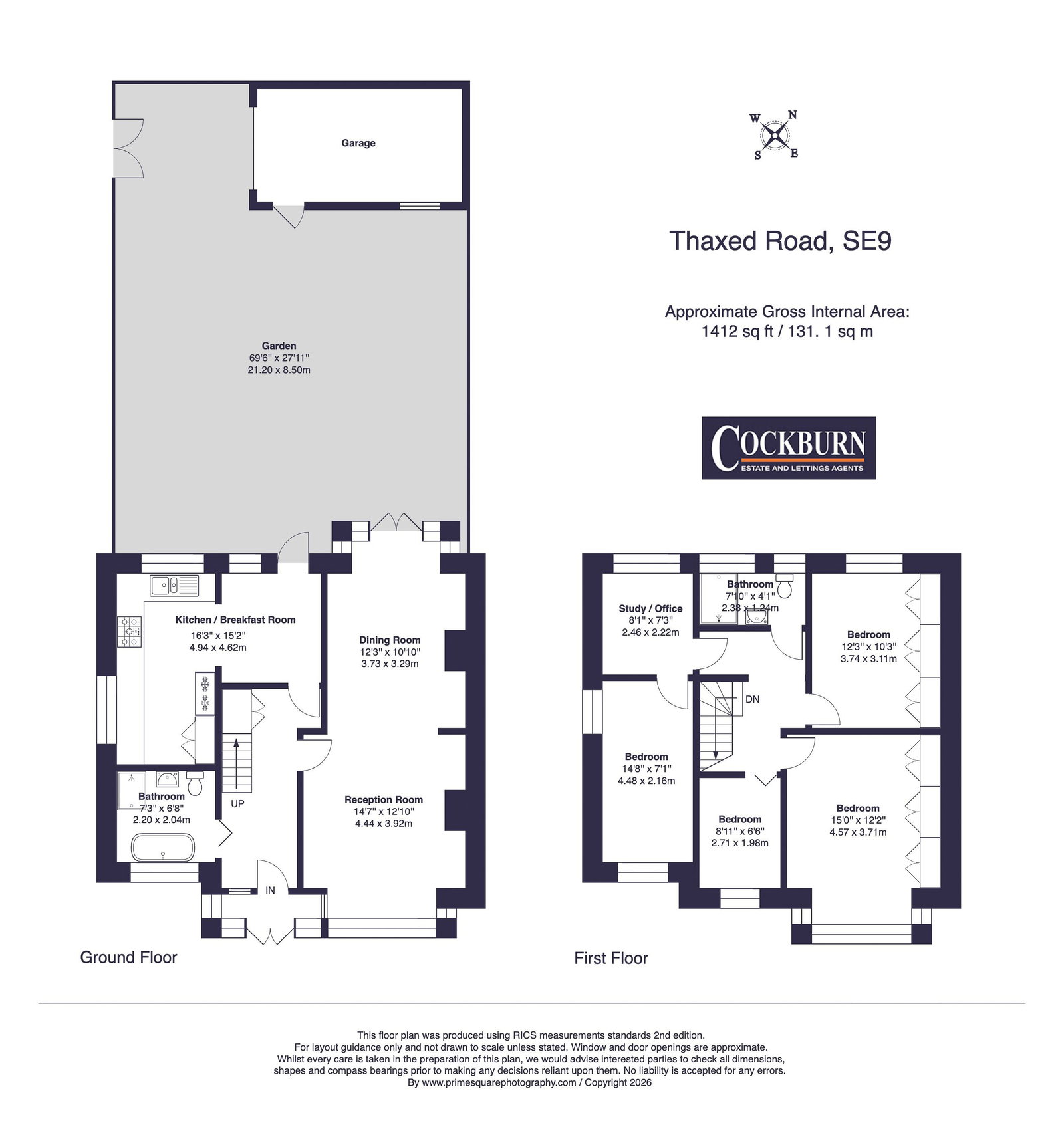 13, Thaxted Road, London floorplan