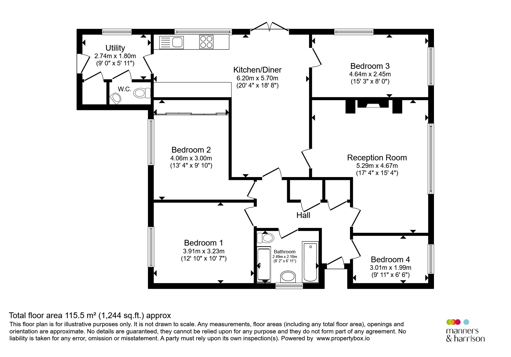10, Diomed Court, Middlesbrough floorplan