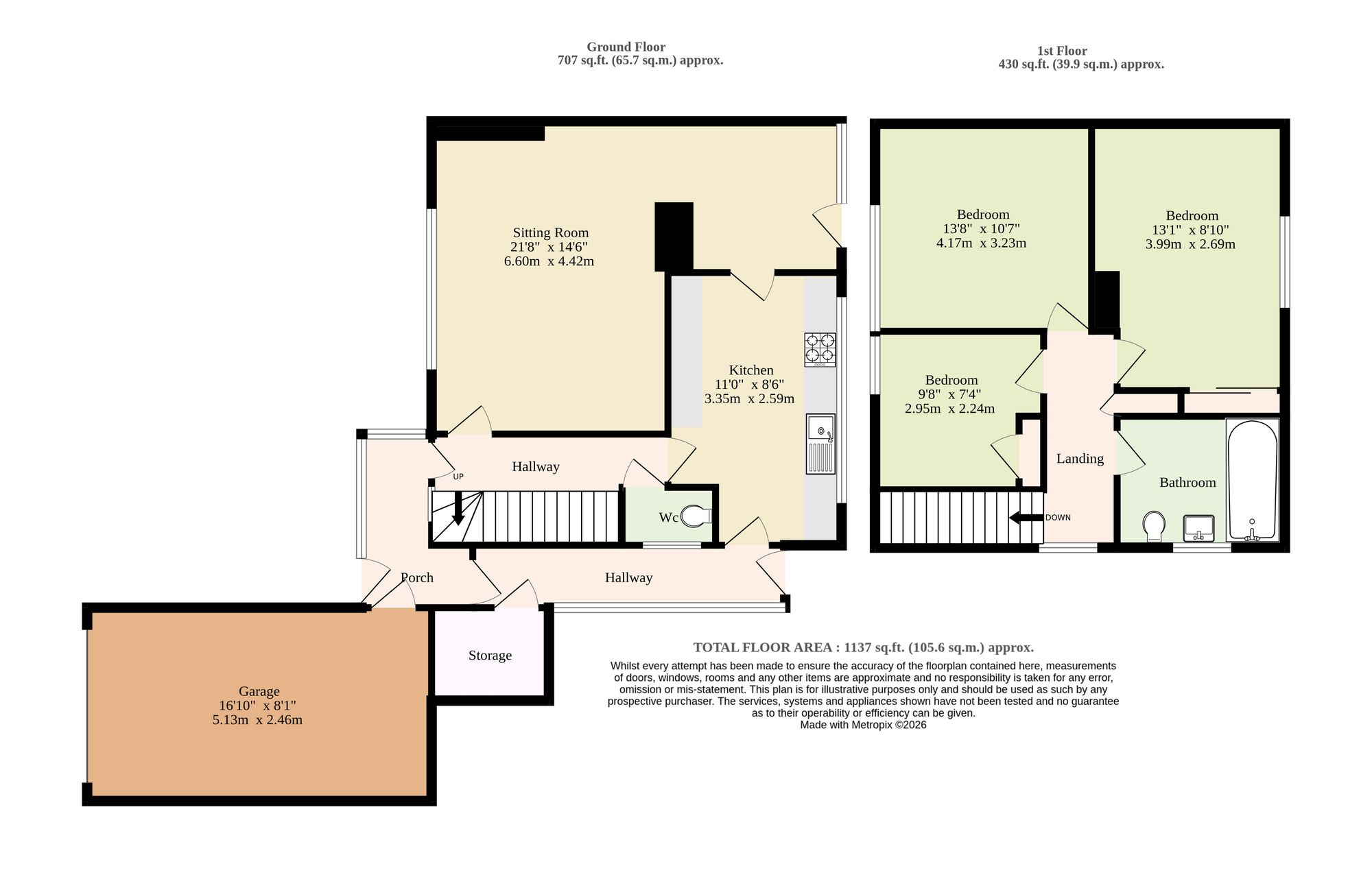 20 Nunsgate, Thetford floorplan
