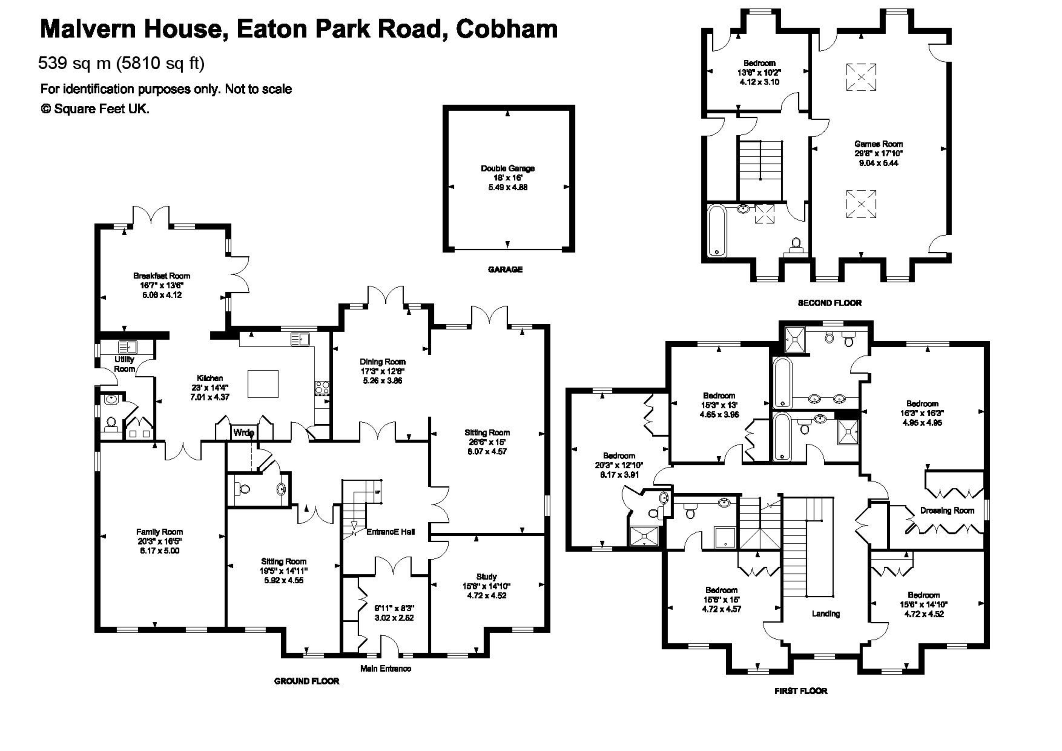 19, Eaton Park Road, Cobham floorplan