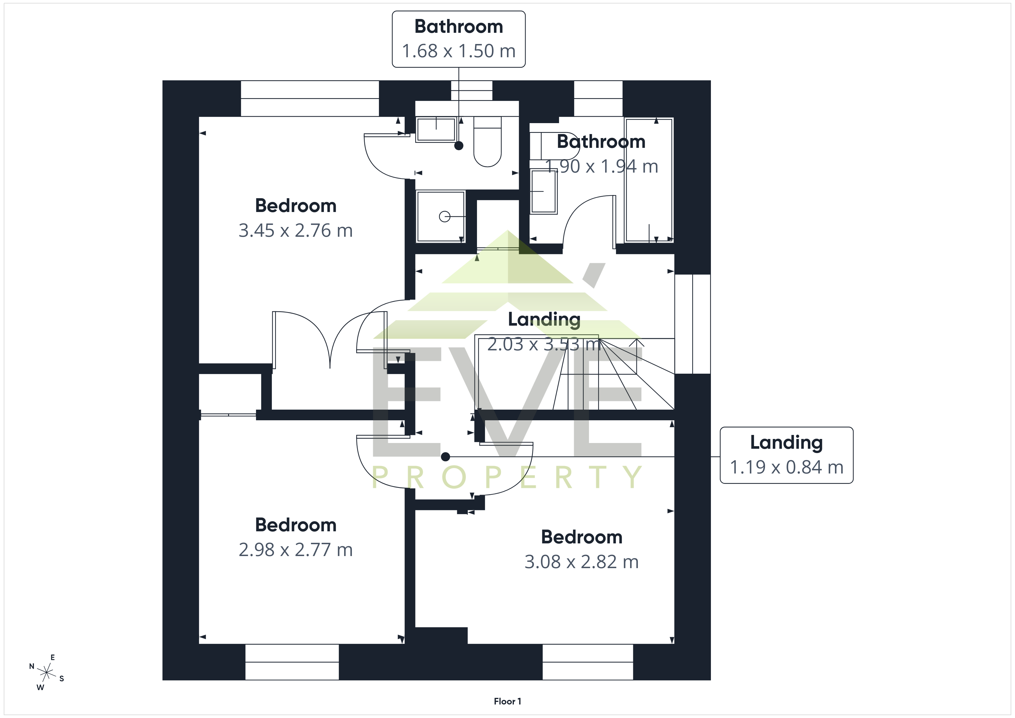 54, Kingfisher Drive, Glasgow floorplan