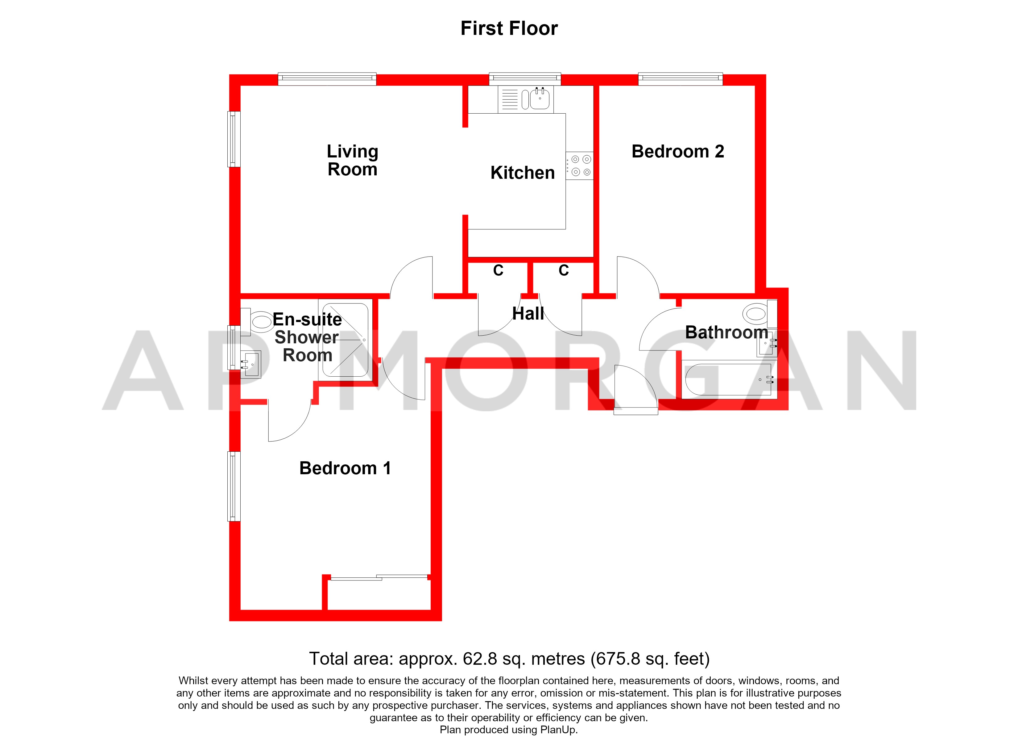 Apartment 5, Birmingham floorplan