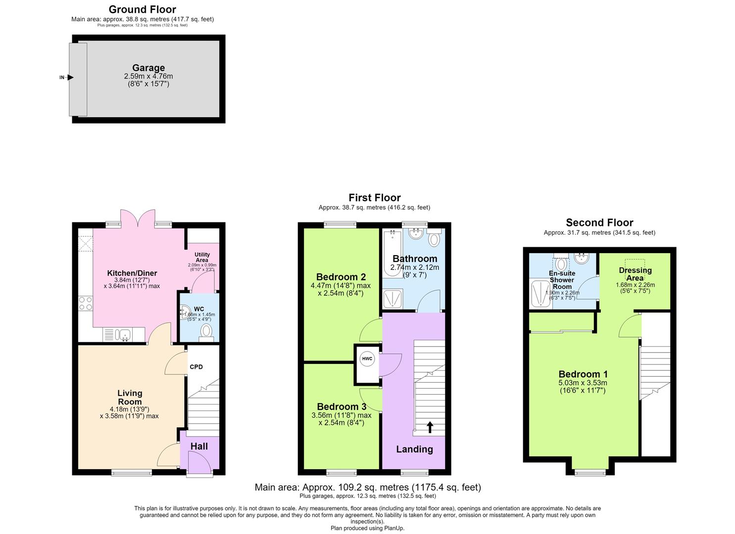 29, Kingfisher Drive, Southam floorplan
