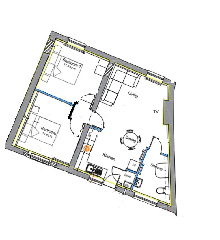 16A, Boston floorplan