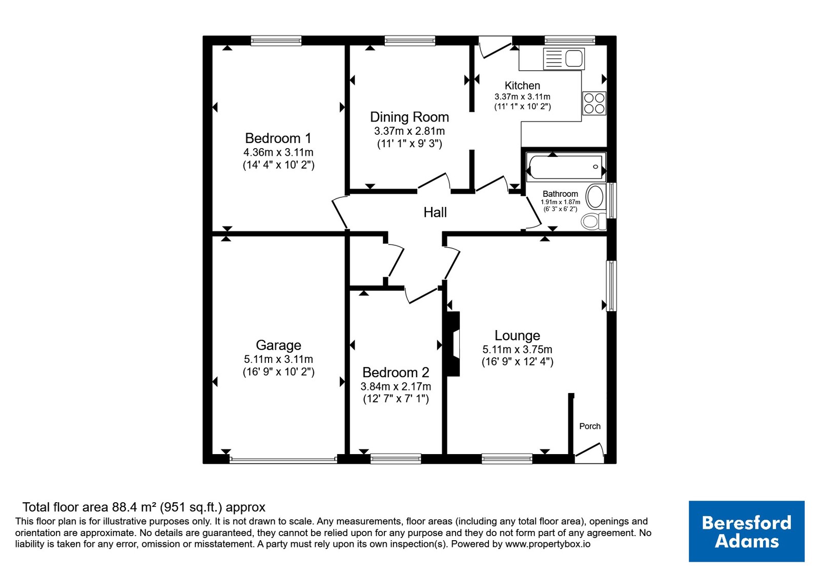117, Norfolk Road, Wrexham floorplan