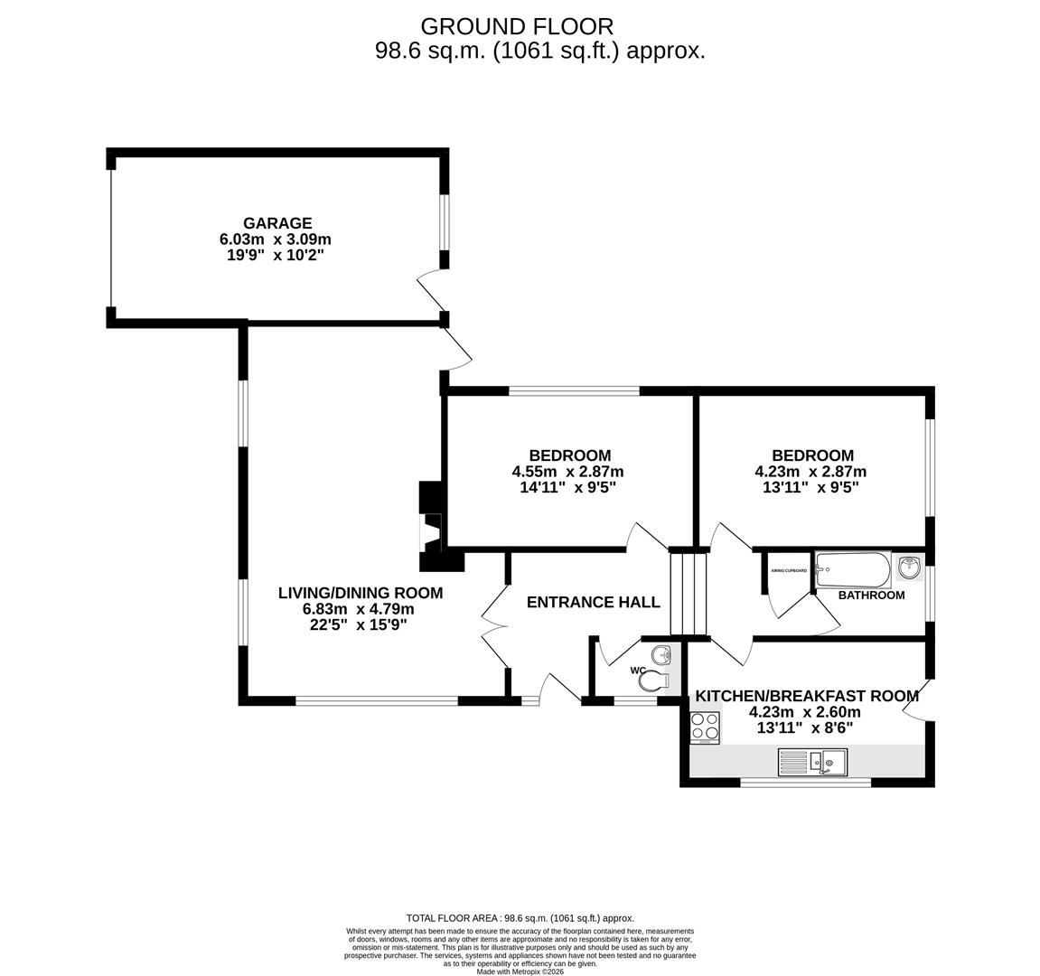 1, Dalton Way, Hitchin floorplan