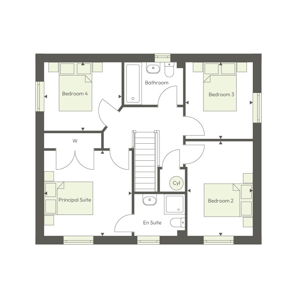 Plot 19b, Wessex Grove, Malmesbury floorplan