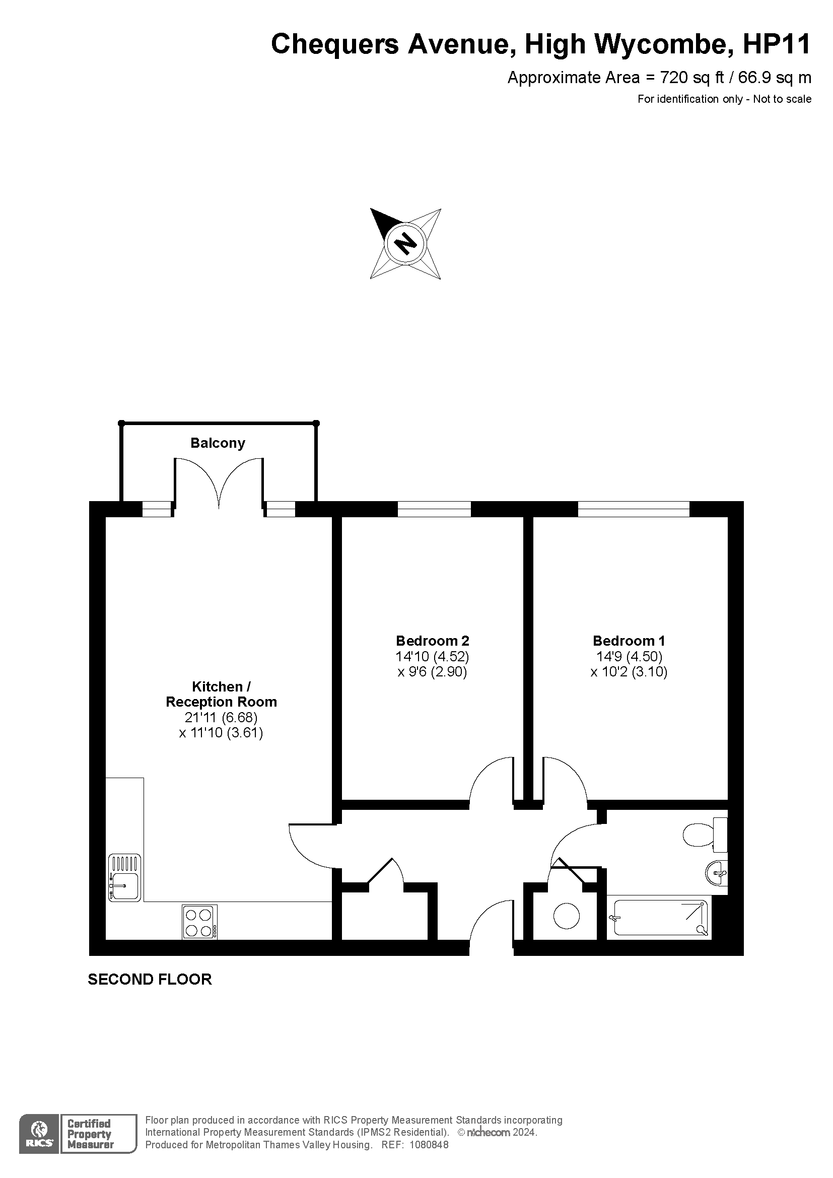 Highgate House, High Buckinghamshire HP11, 2 bedroom flat for sale 66643130
