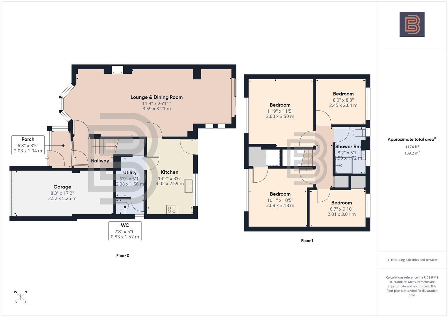 5, Mill Farm Close, Rugby floorplan