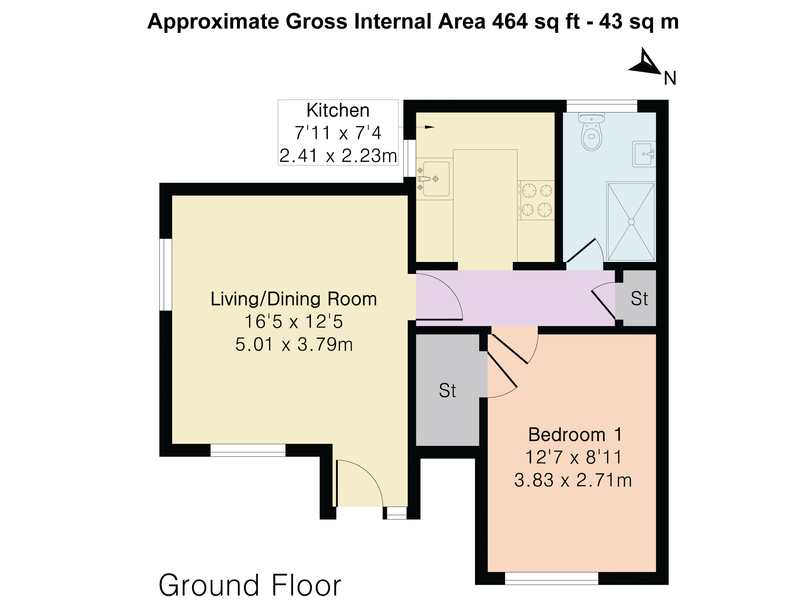 Flat 2, Northside House,, Bowling Green Road, Gloucestershire floorplan