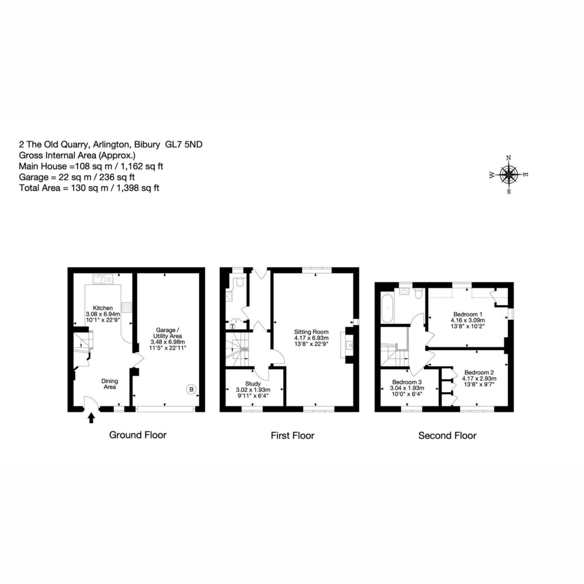 2, The Old Quarry, Arlington, Bibury floorplan