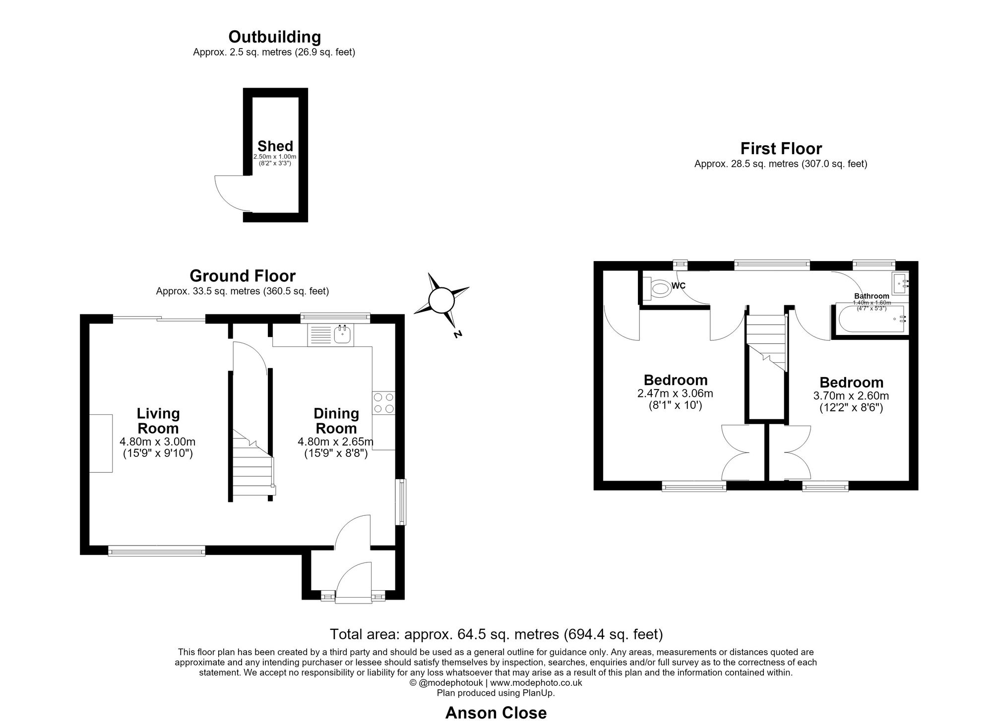12 Anson Close, Romford floorplan