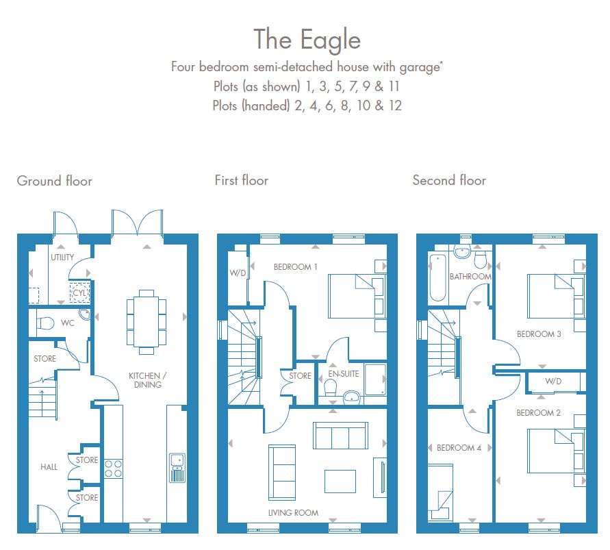 4 Bedrooms Semi-detached house for sale in The Square, Brooklands, Milton Keynes MK10