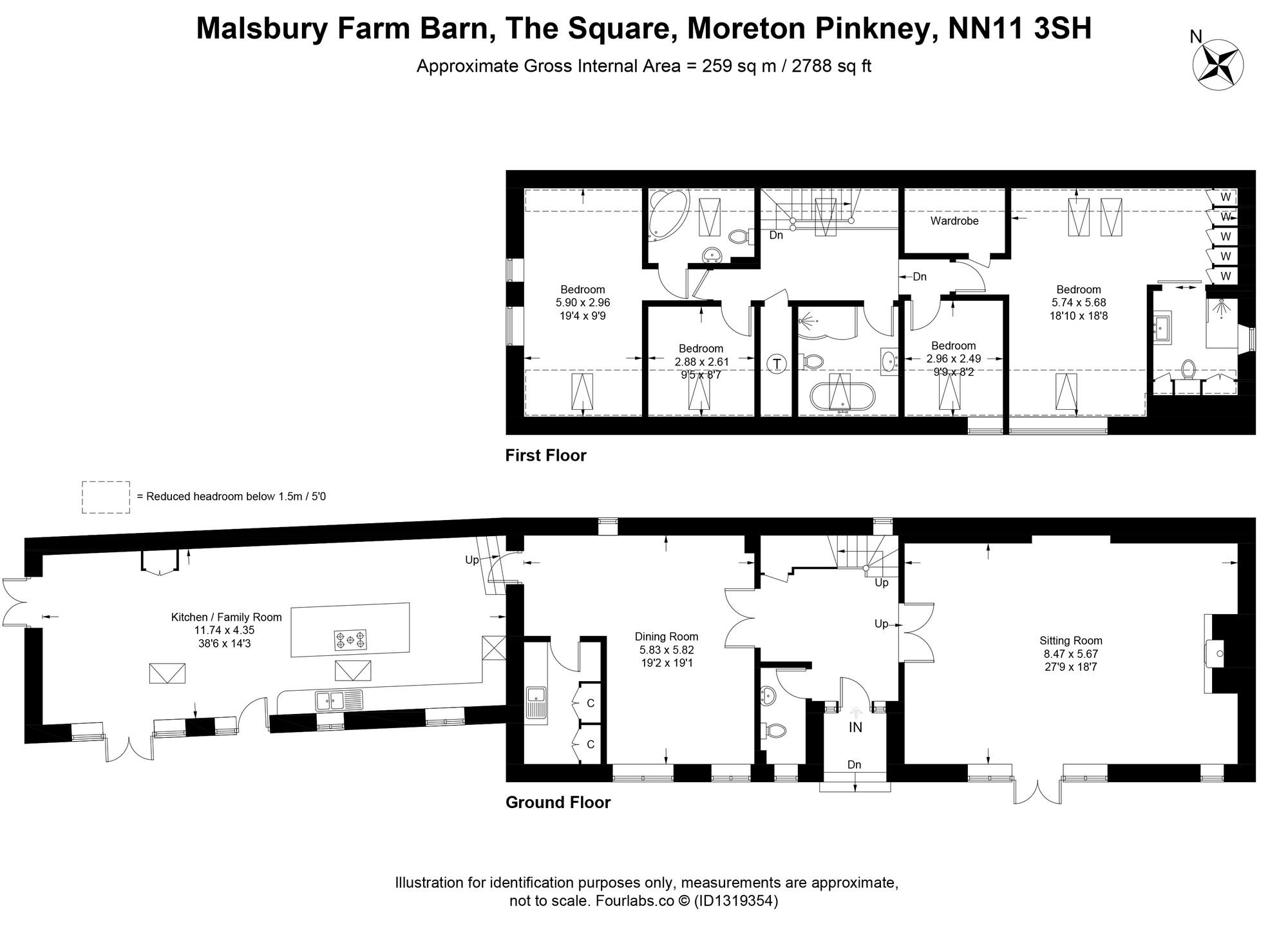 Malsbury Farm Barn The Square, Daventry floorplan