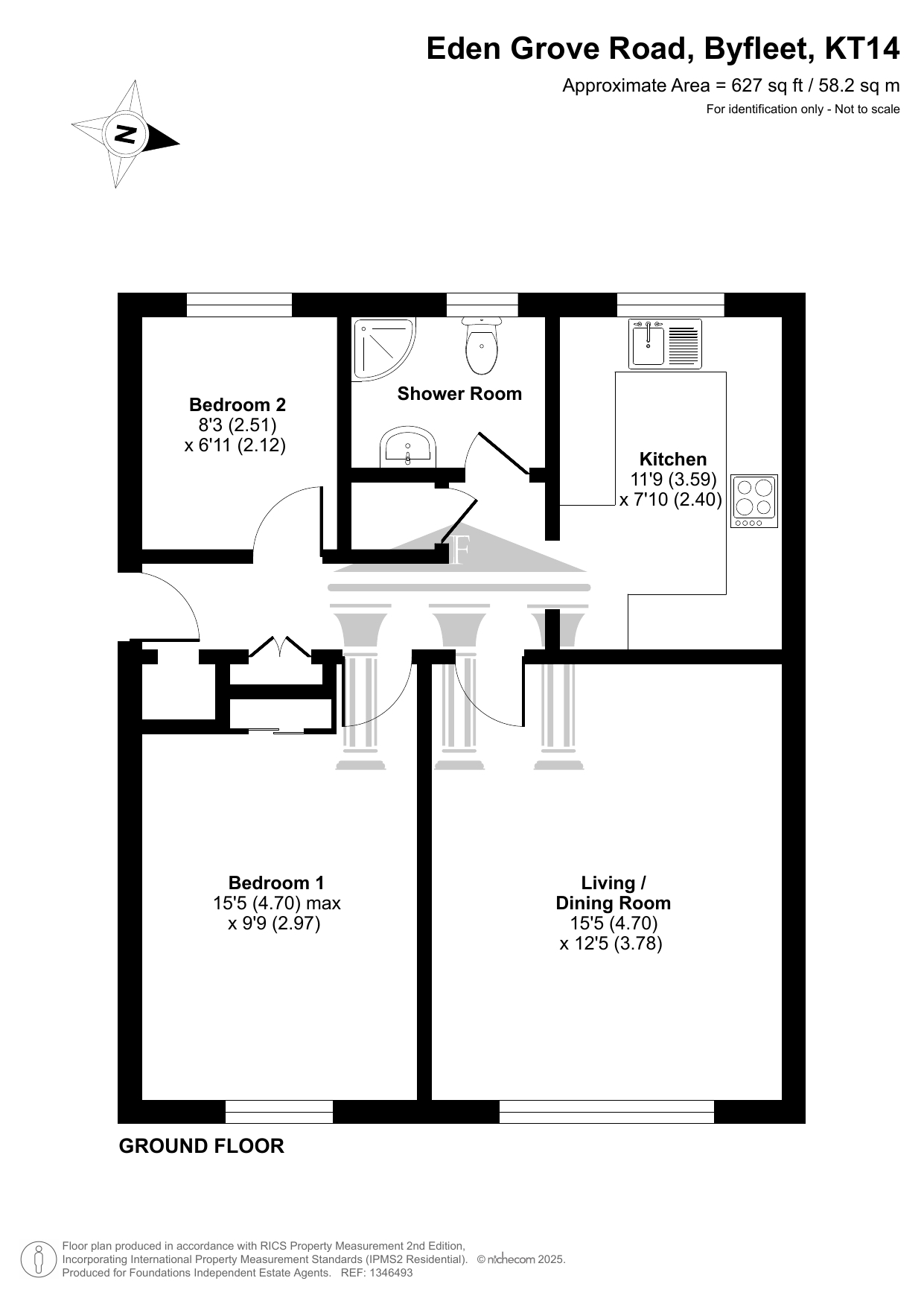 101 Eden Grove Road, Byfleet floorplan