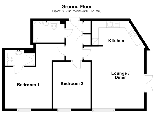 2 Bedrooms Flat for sale in Medway Road, Tunbridge Wells, Kent TN1
