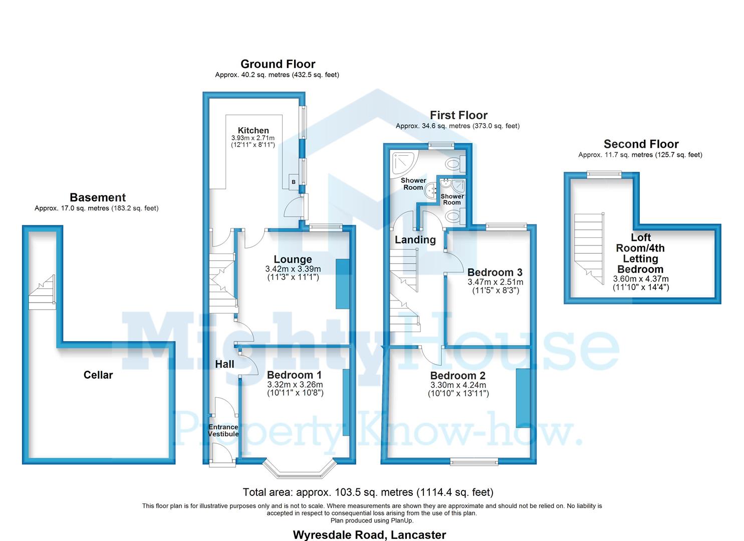 Wyresdale Road, Lancaster LA1, 4 bedroom terraced house for sale