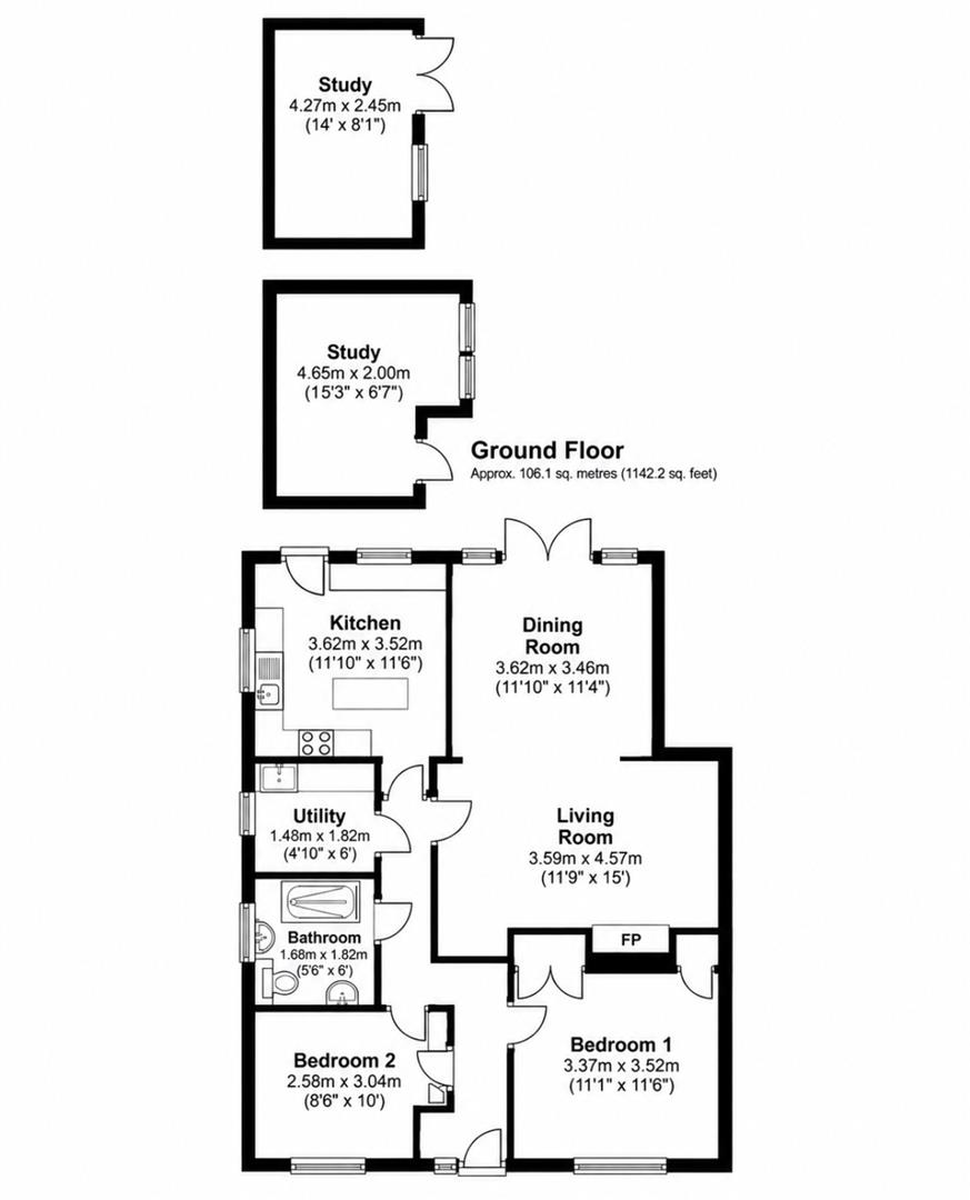 1, Homefield Avenue, Great Yarmouth floorplan