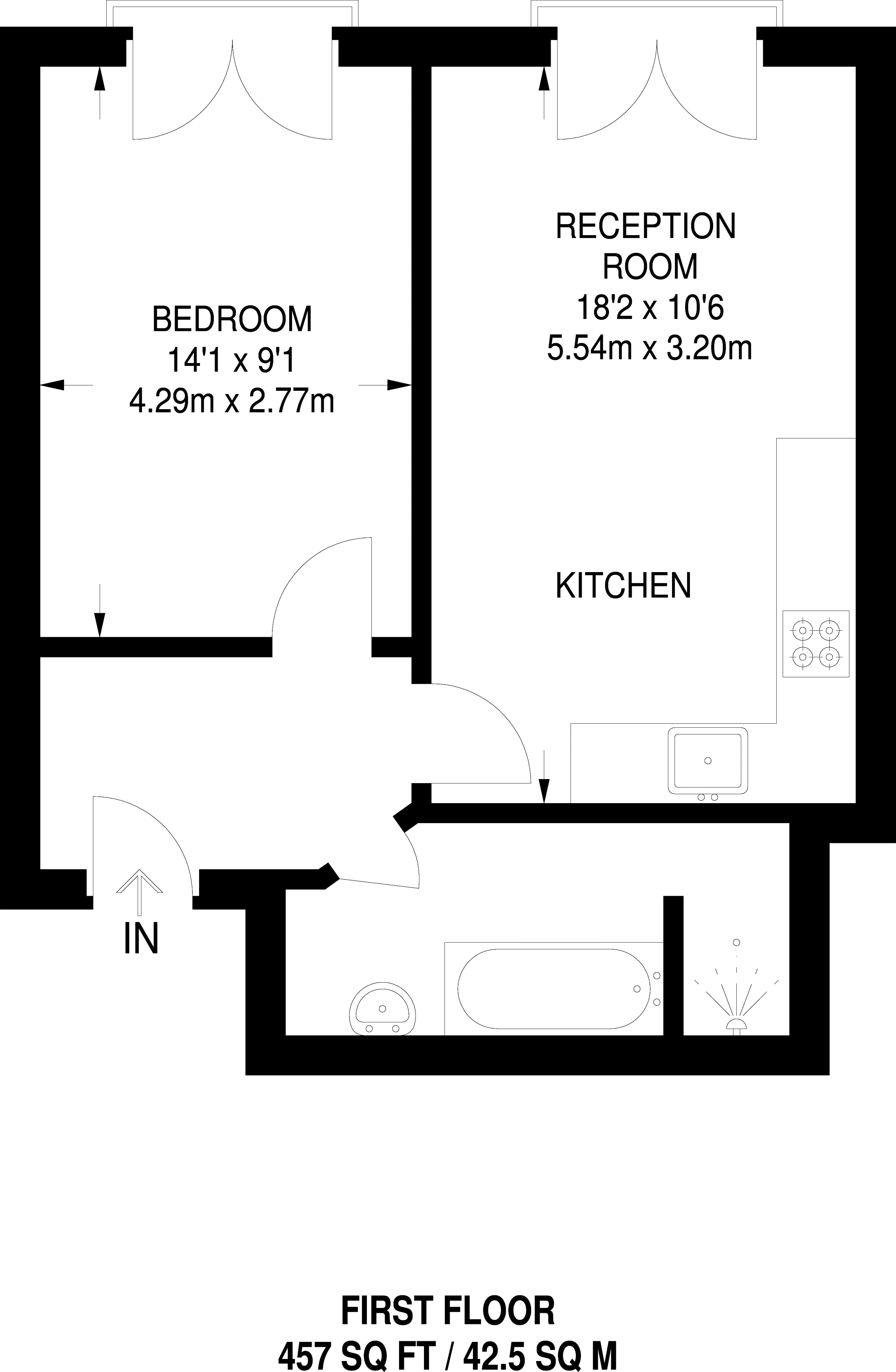 1 Bedrooms Flat to rent in Central Road, Worcester Park KT4