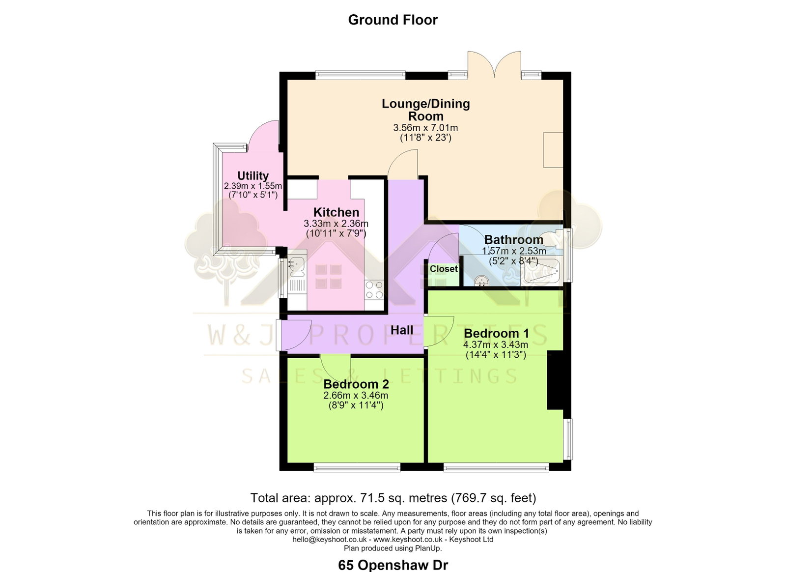 65, Openshaw Drive, Blackburn floorplan