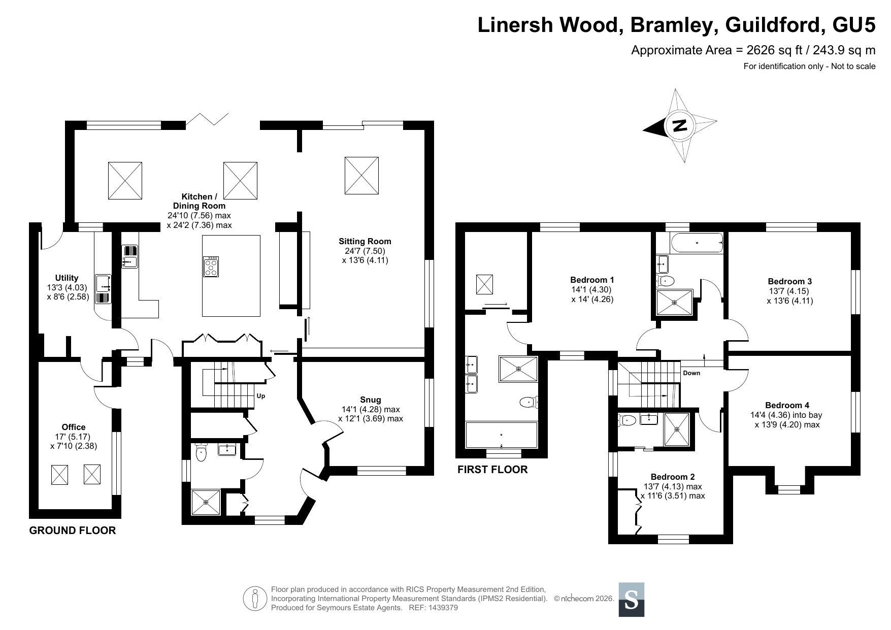 Foynes Cottage, 3, Linersh Wood, Guildford floorplan