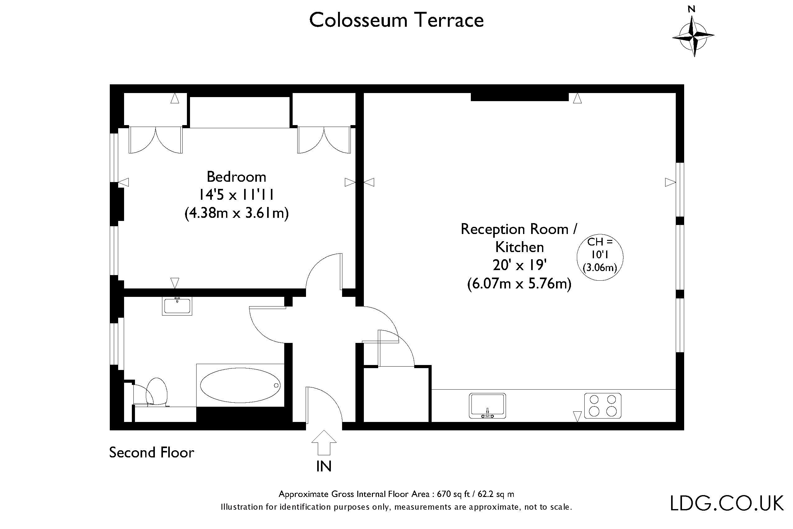 1 Bedrooms Flat to rent in Colosseum Terrace, London NW1