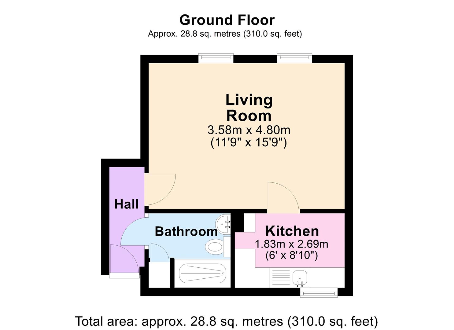 5, St Owen Court, Hereford floorplan