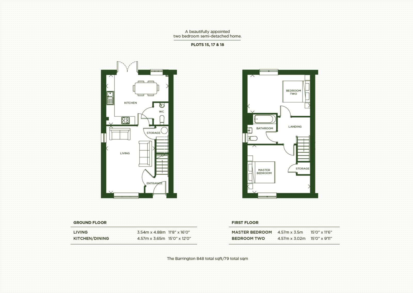 Plot 17 The Barrington,, Plot 17 Neroche Meadows, Ilminster floorplan