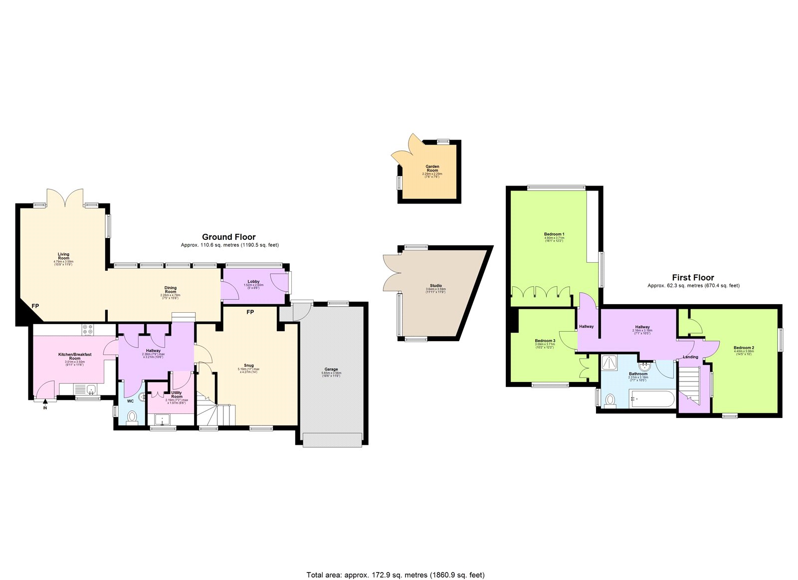 Pound Cottage,, The Common, Hertfordshire floorplan