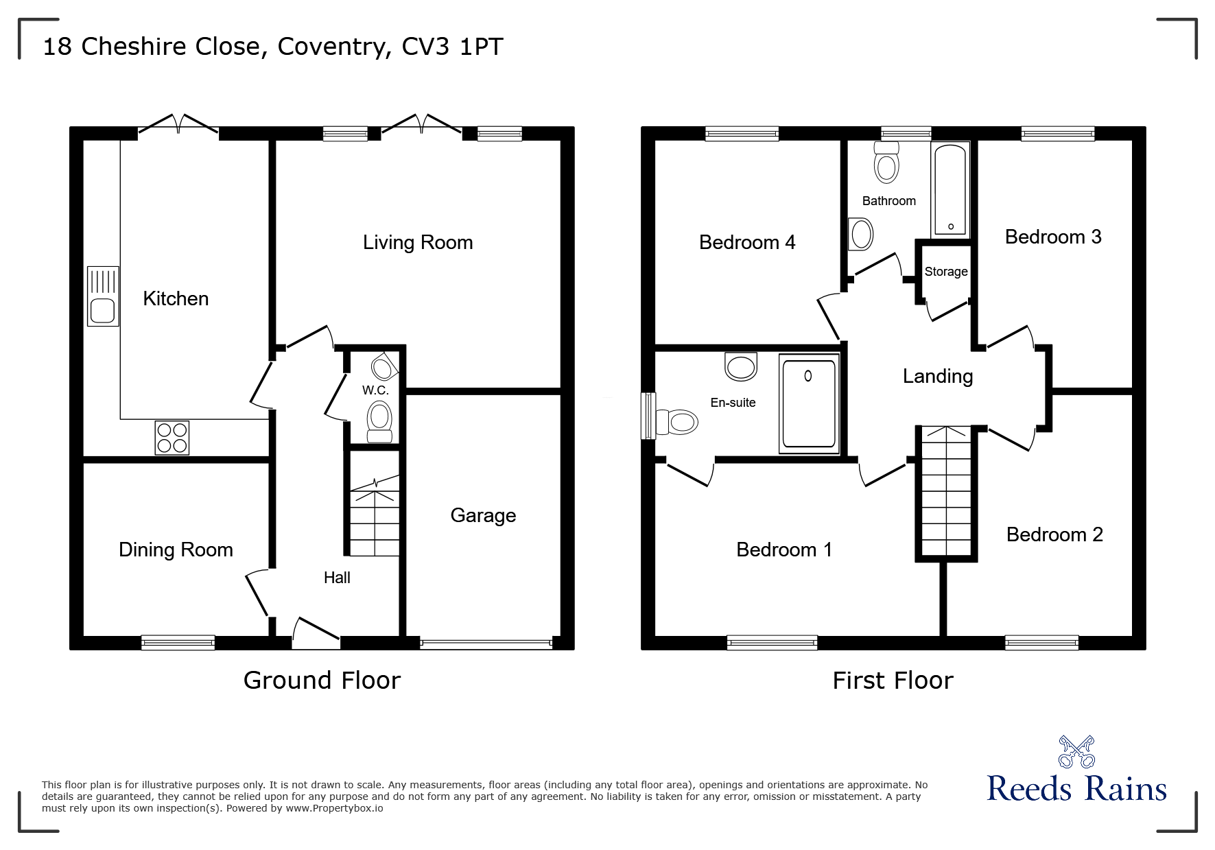 18, Cheshire Close, West Midlands floorplan