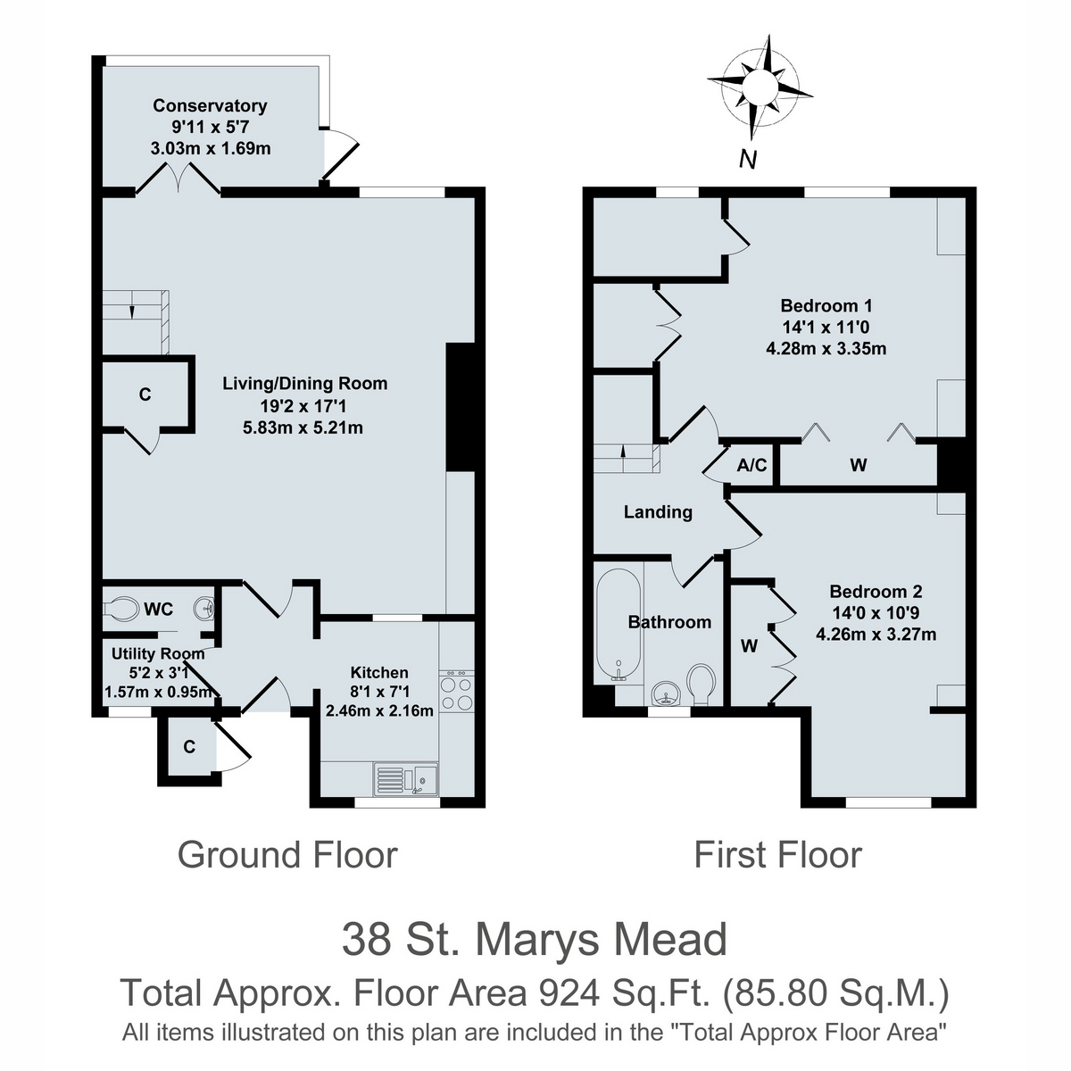 38, St Marys Mead, Witney floorplan