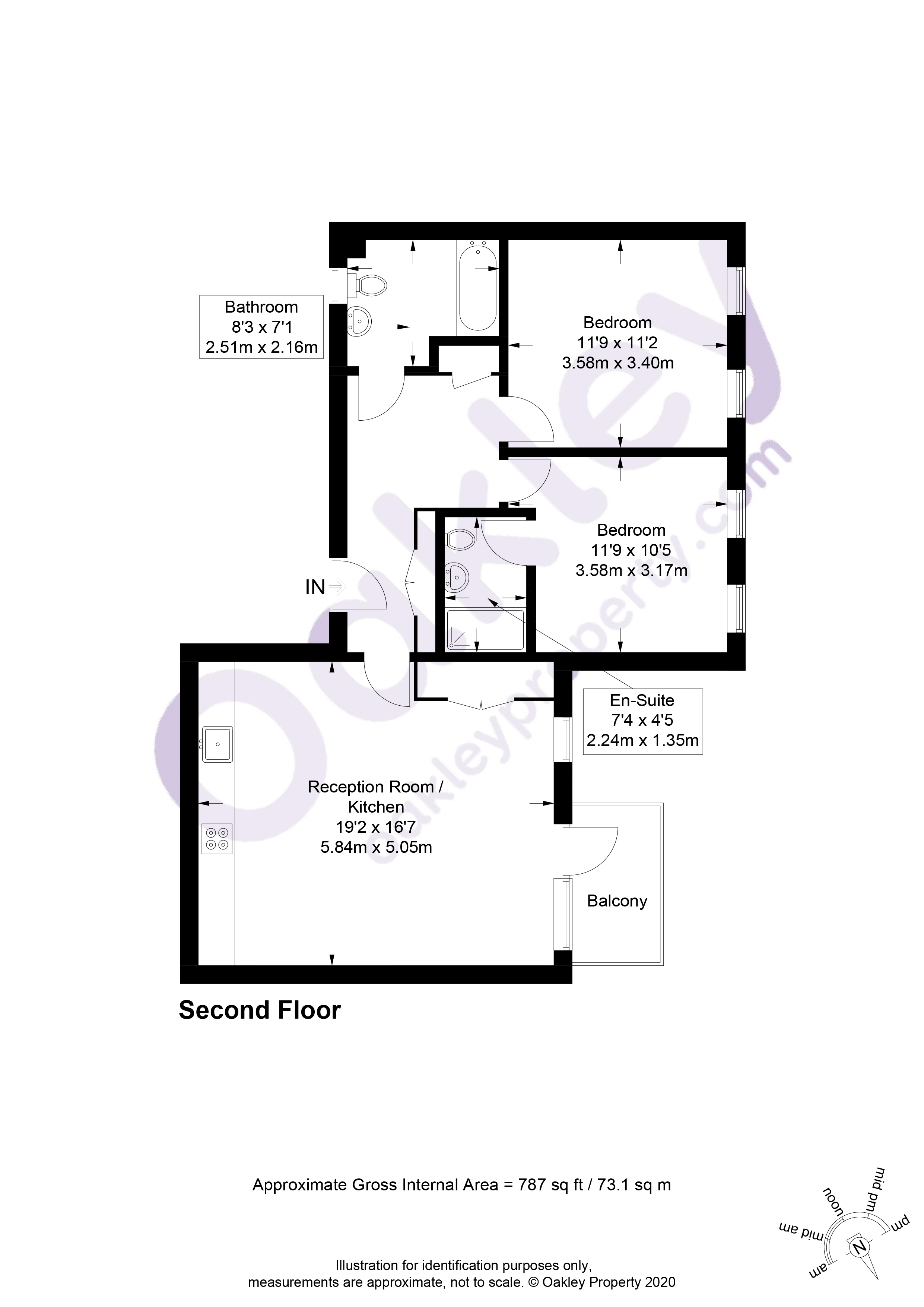 Flat 7, 27, Palmeira Avenue, Hove floorplan