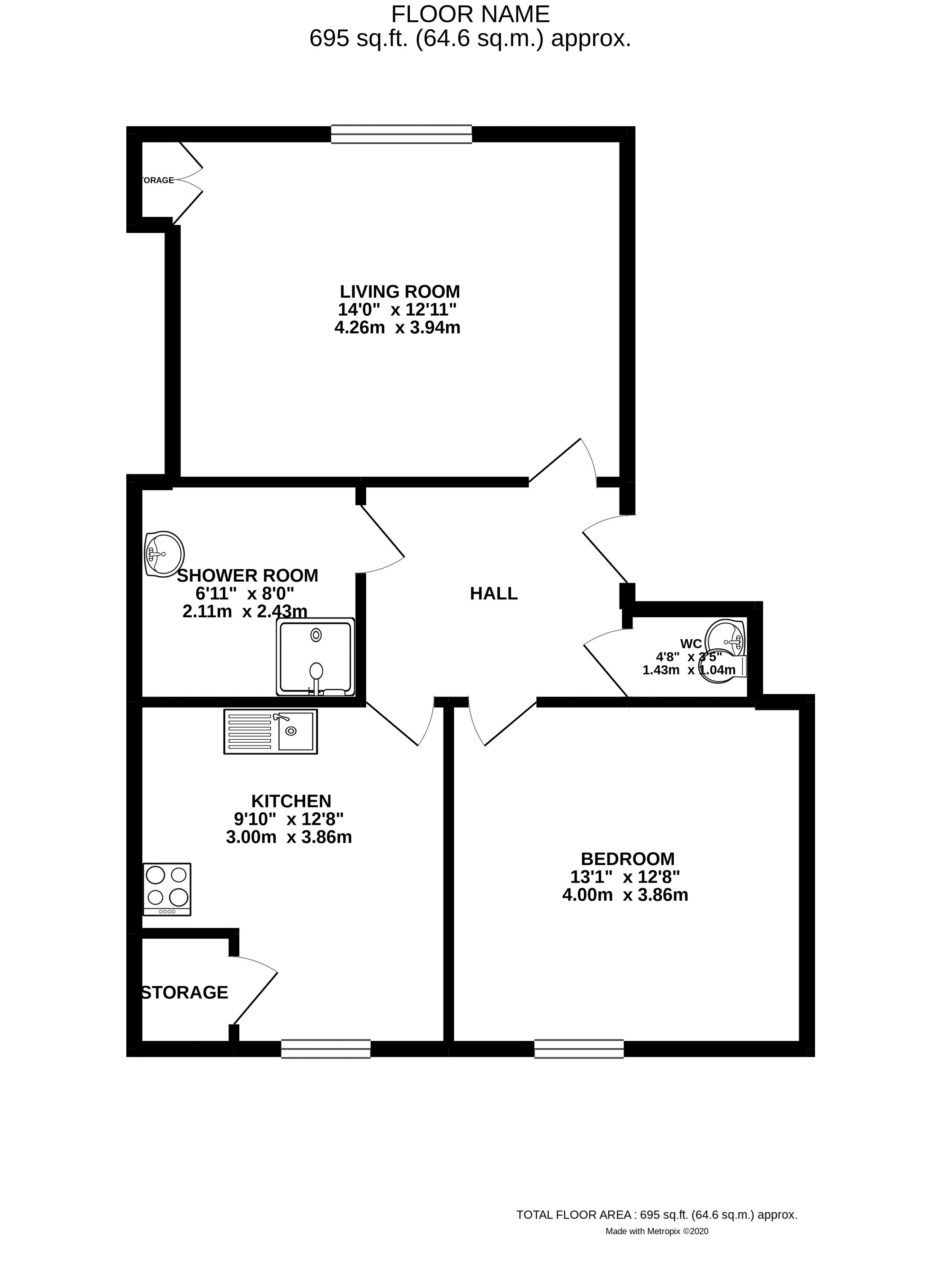 Cardwell Road, Gourock PA19, 1 bedroom flat for sale 55514481