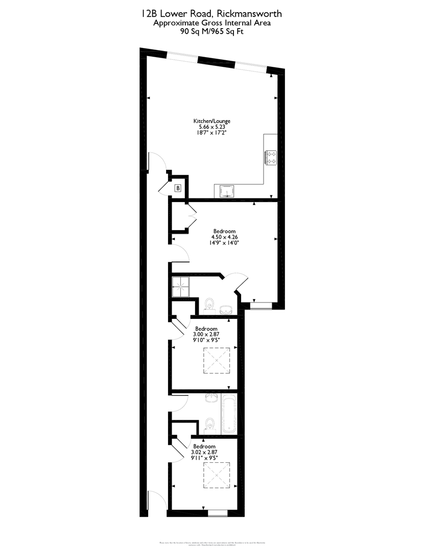 12b, Lower Road, Rickmansworth floorplan