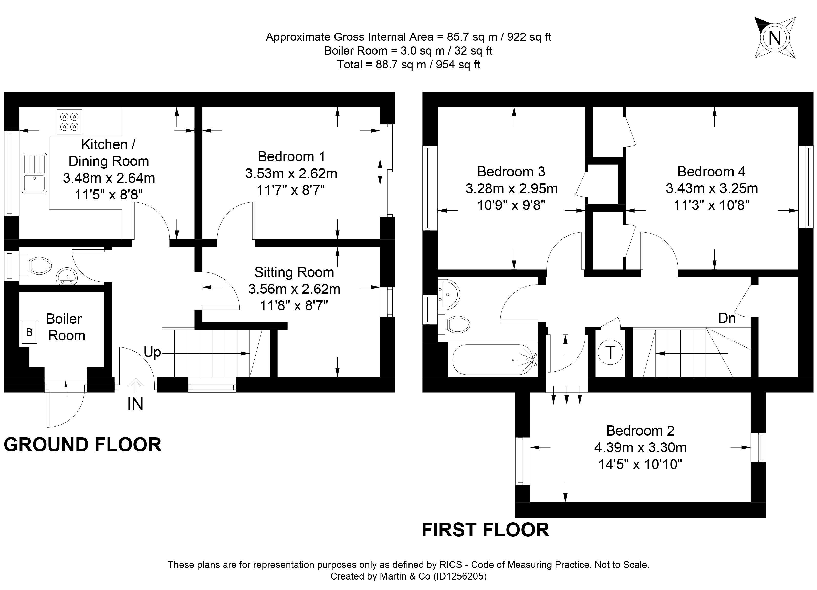 Room 3, 103, The Valley, Winchester floorplan
