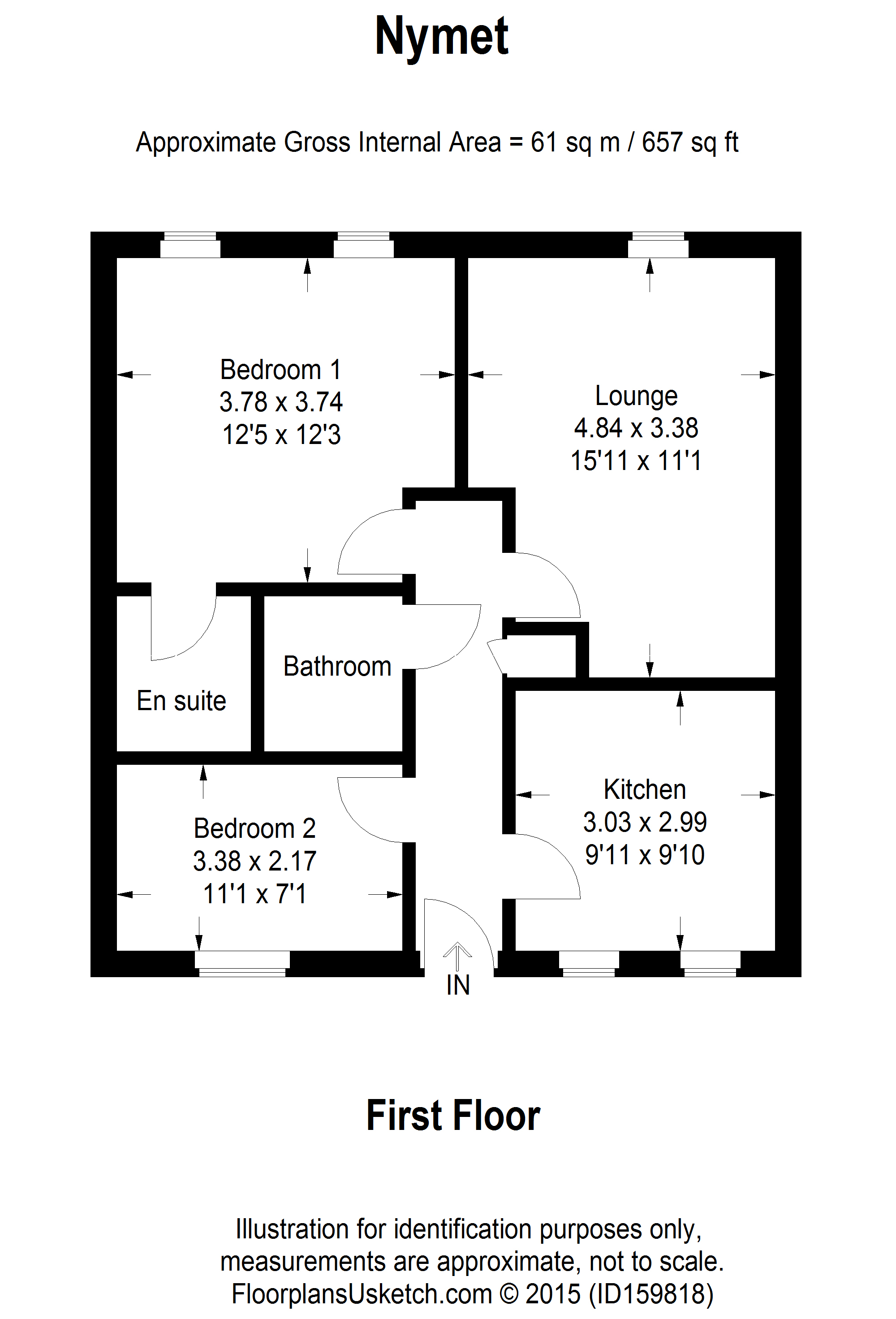 2 Bedrooms Flat to rent in Nymet Court, Aylesbury, Buckinghamshire HP19